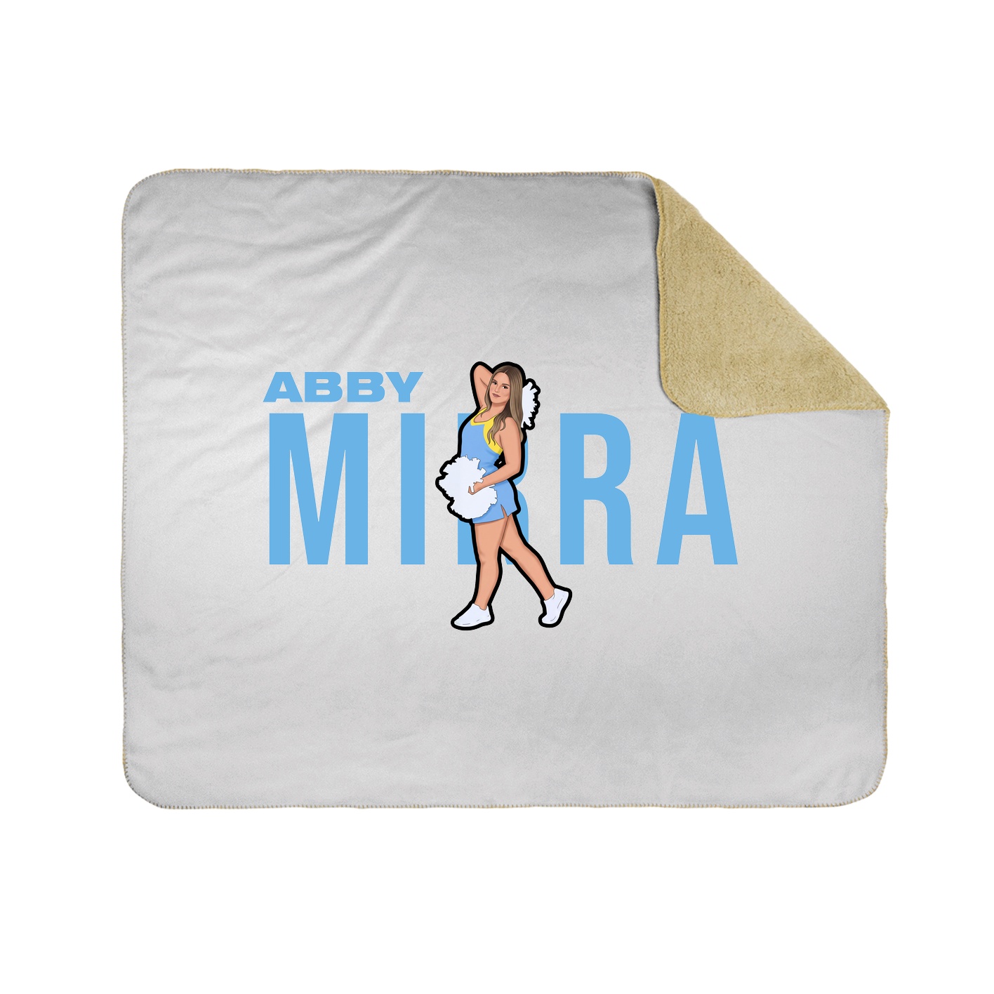 Throw Blanket — Player Name in White