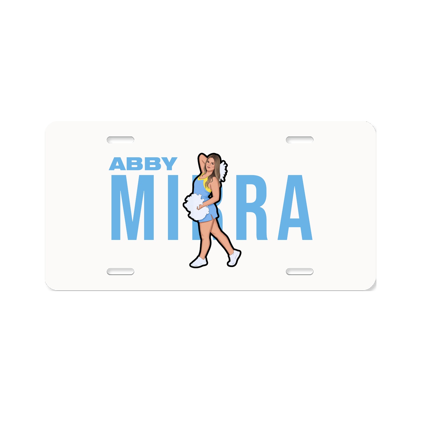 License Plate — Player Name in Classic