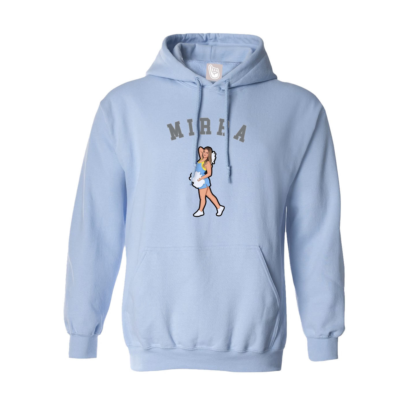 Hoodie — Shirsey Arch in Light Blue