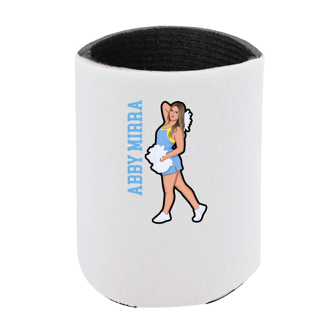 Can Holder — Name Vertical in White