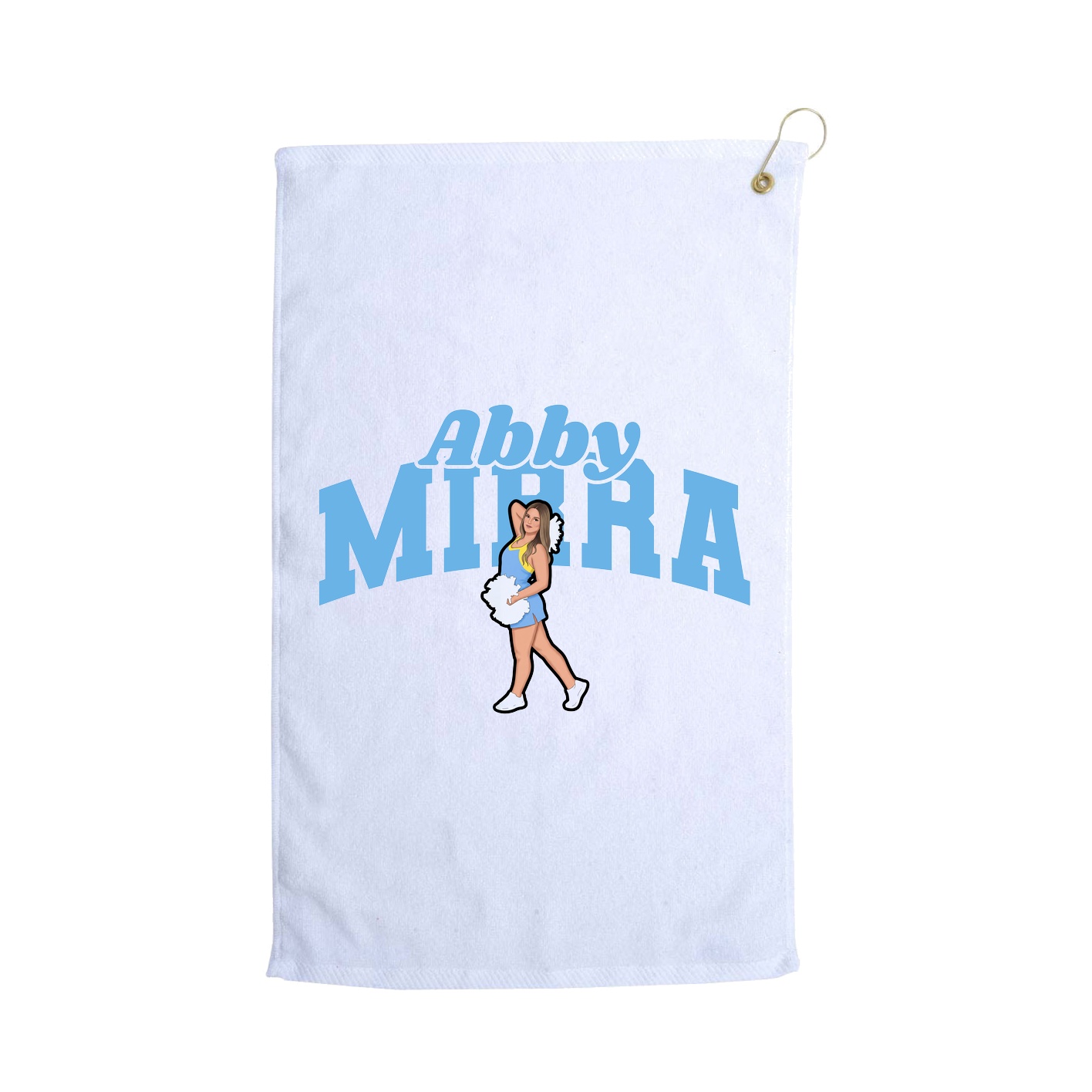 Golf Towel — Signature Arch in White