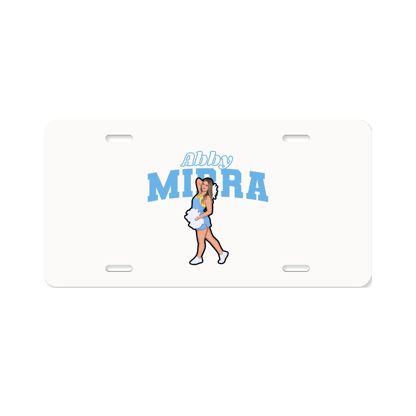 License Plate — Name Arch in Classic