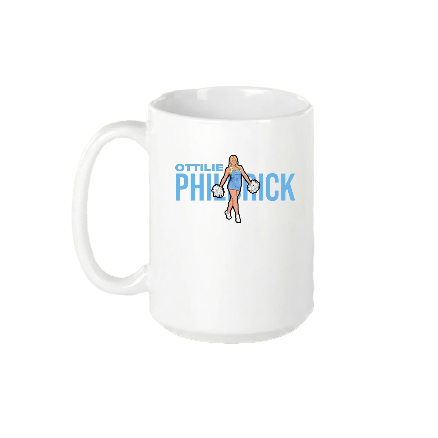 15oz Coffee Mug — Player Name in White