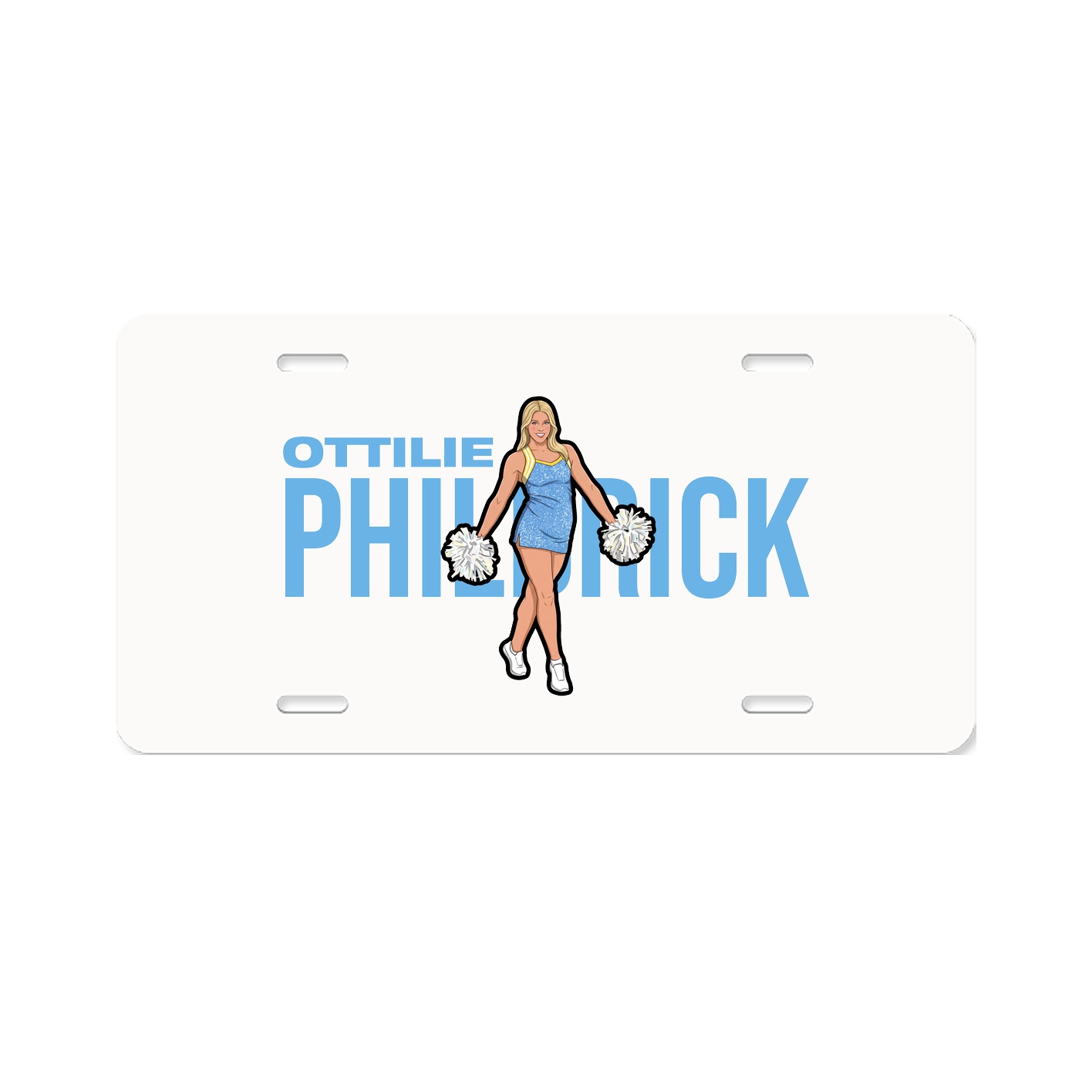 License Plate — Player Name in Classic