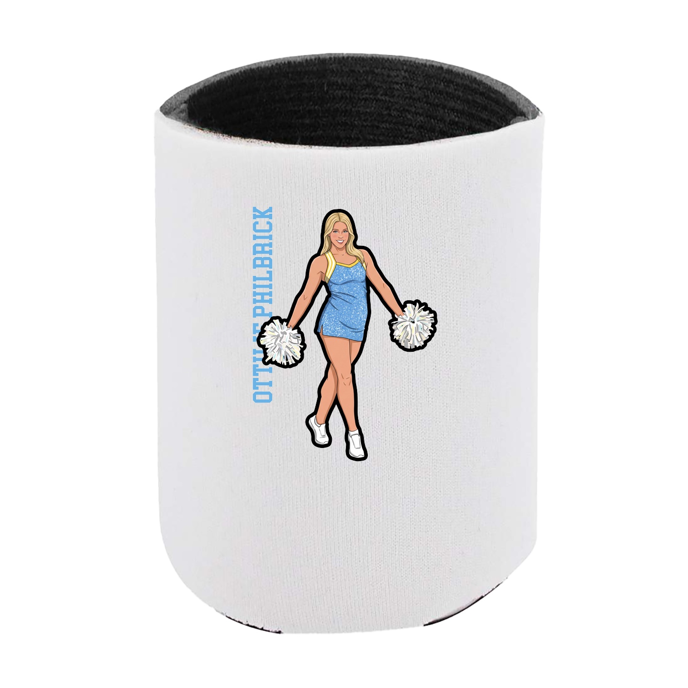 Can Holder — Name Vertical in White
