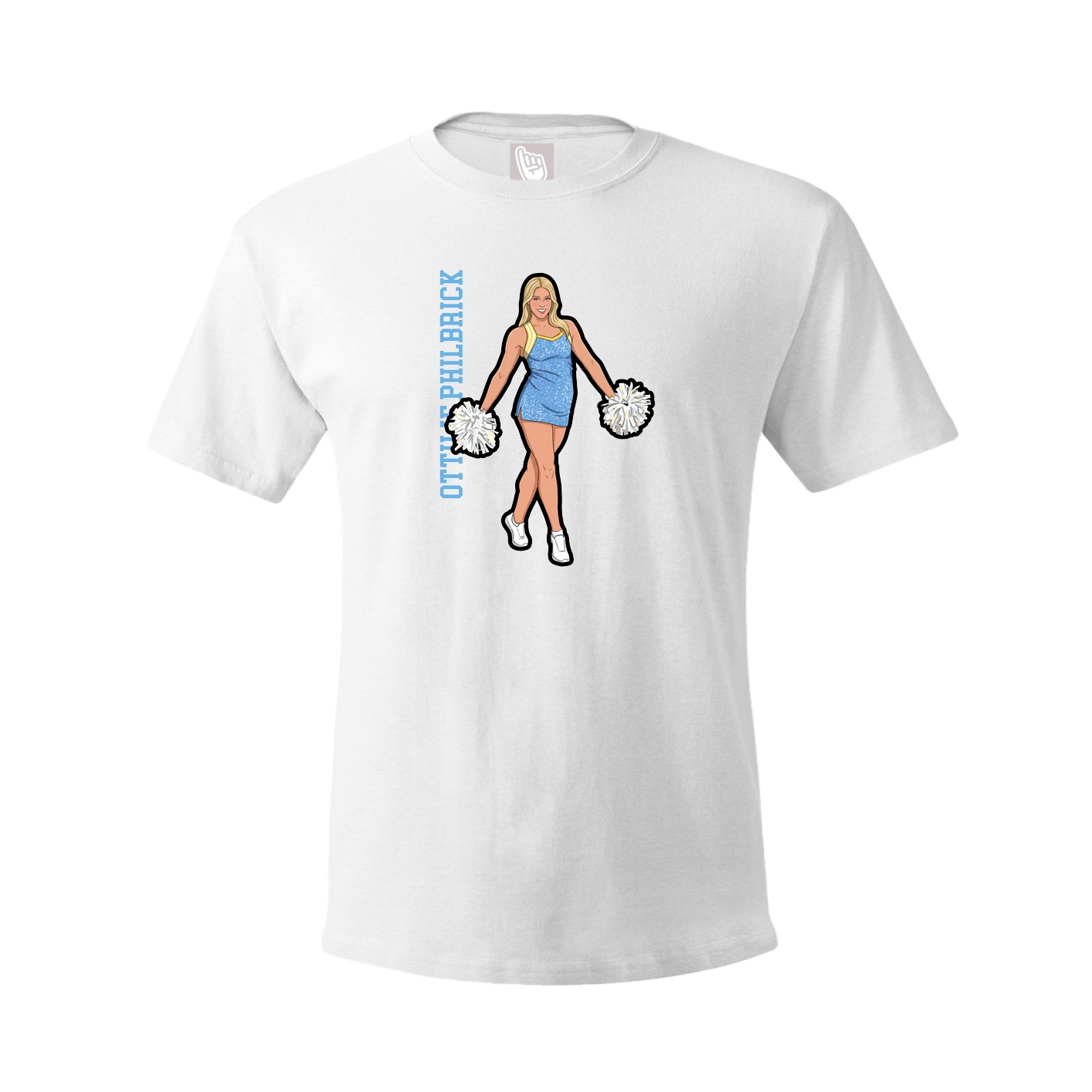 Youth Tee — Name Vertical in White