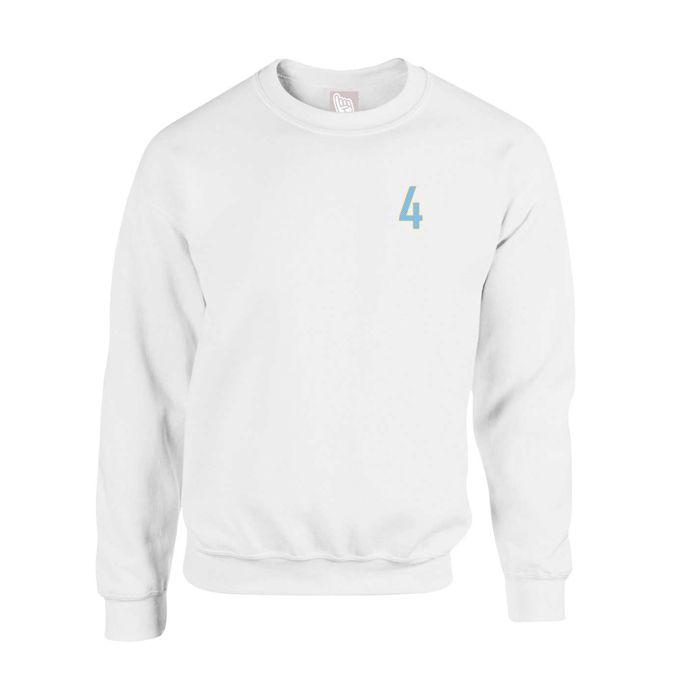 Fleece Crew — Front Shirsy in White