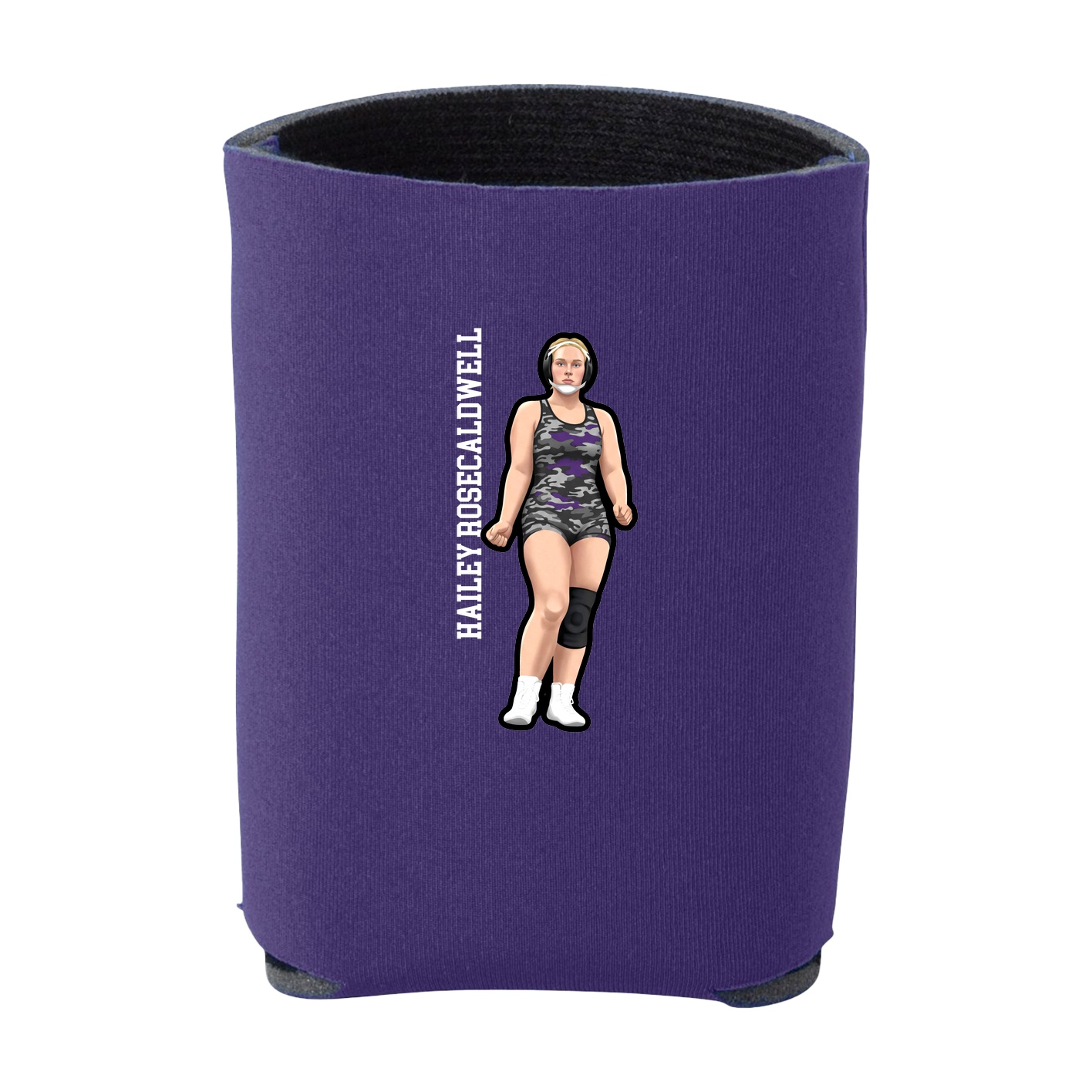 Can Holder — Name Vertical in Purple