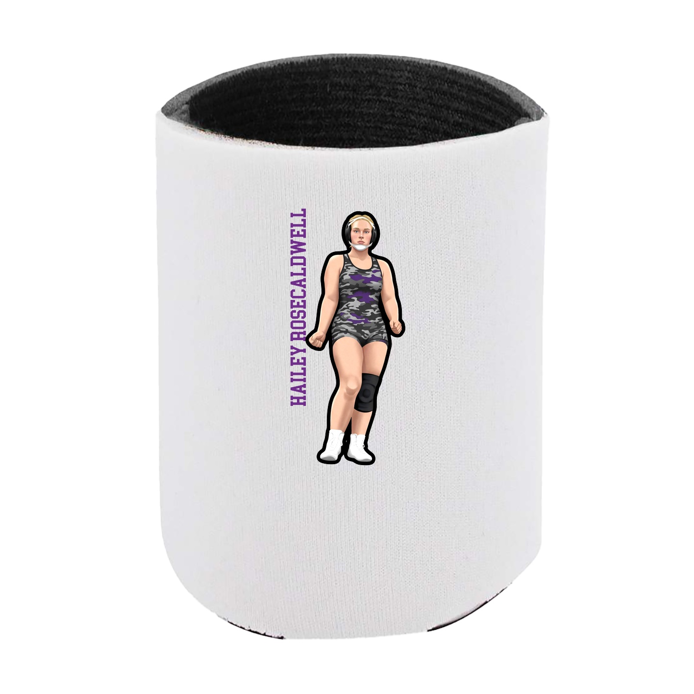 Can Holder — Name Vertical in White