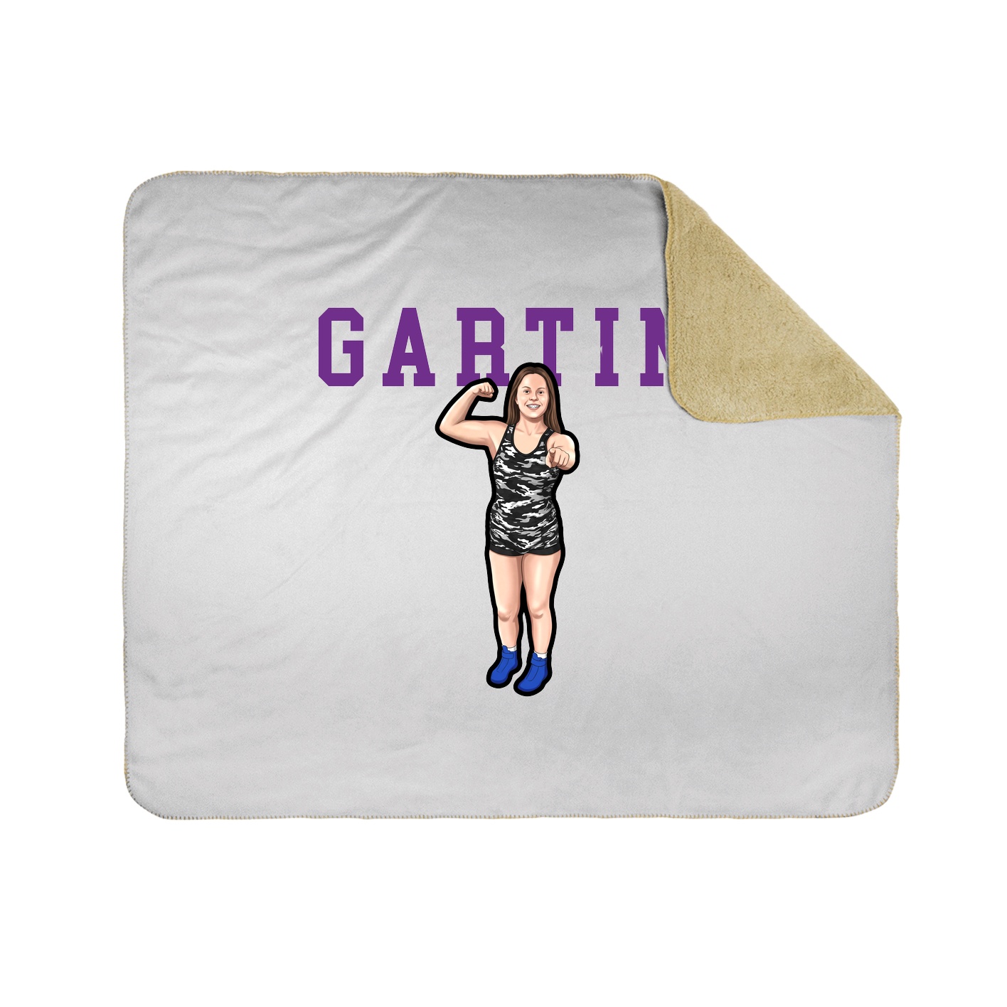 Throw Blanket — Shirsey in White