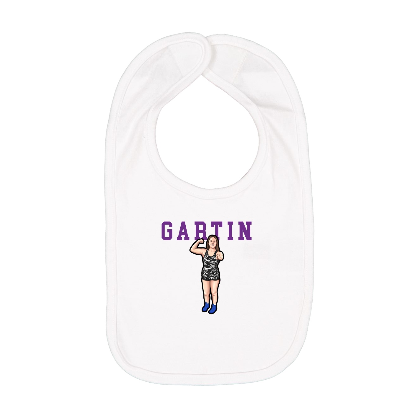 Infant Bib — Shirsey in White