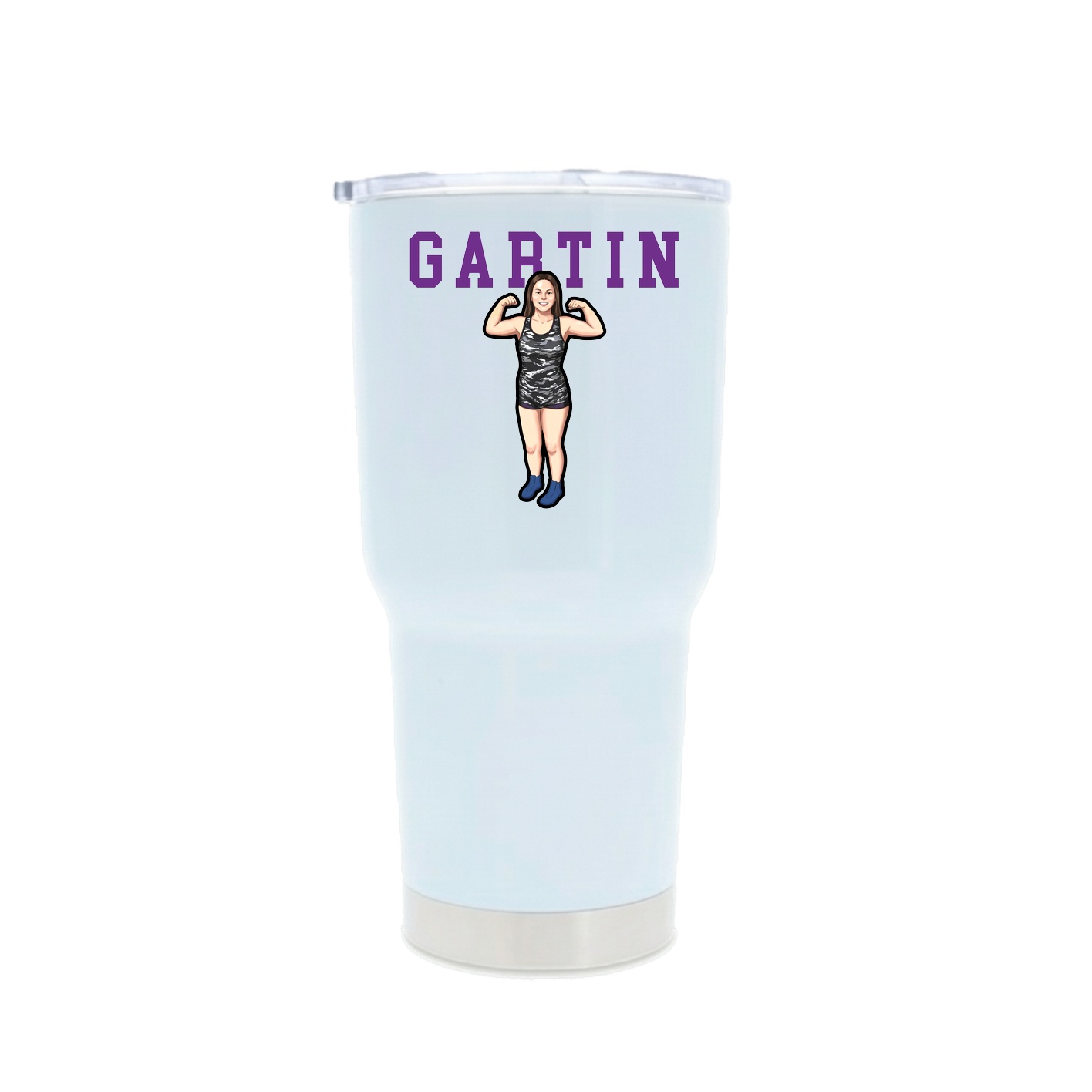 30oz Stainless Steel Tumbler — Shirsey in White