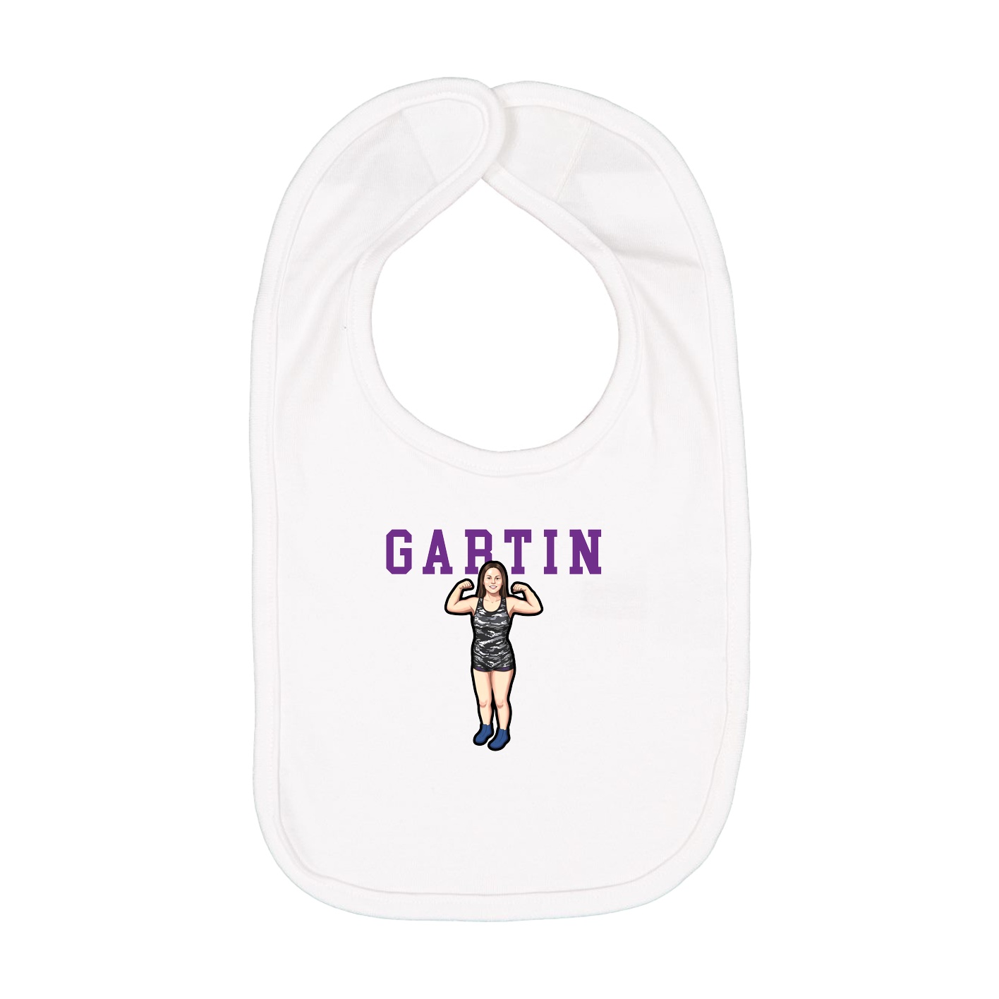Infant Bib — Shirsey in White