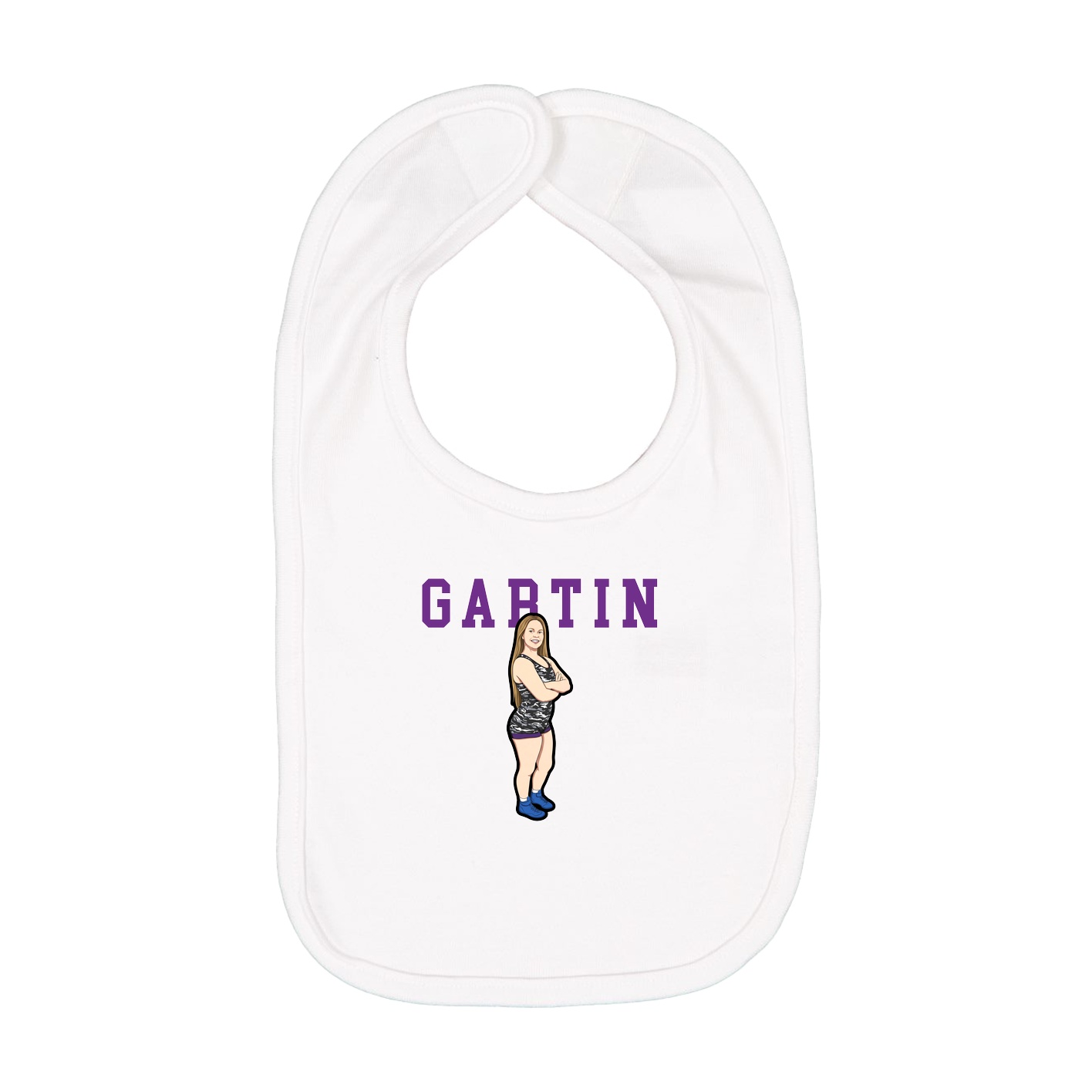 Infant Bib — Shirsey in White