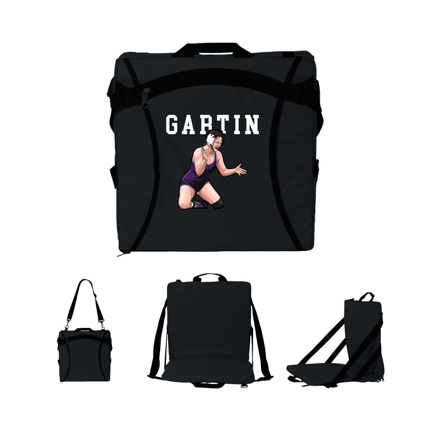 Folding Stadium Seat — Shirsey in Black