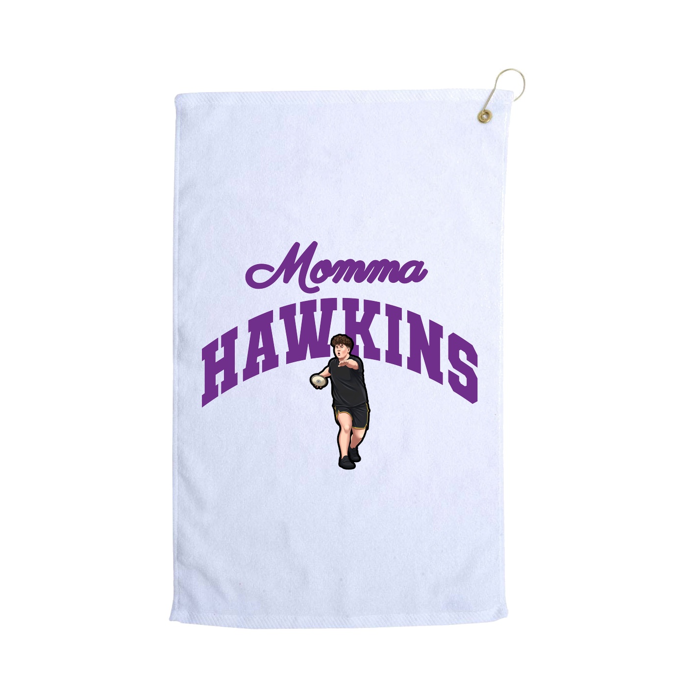 Golf Towel — Mothers Day Arch in White