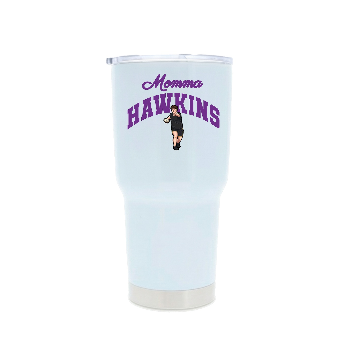 30oz Stainless Steel Tumbler — Mothers Day Arch in White