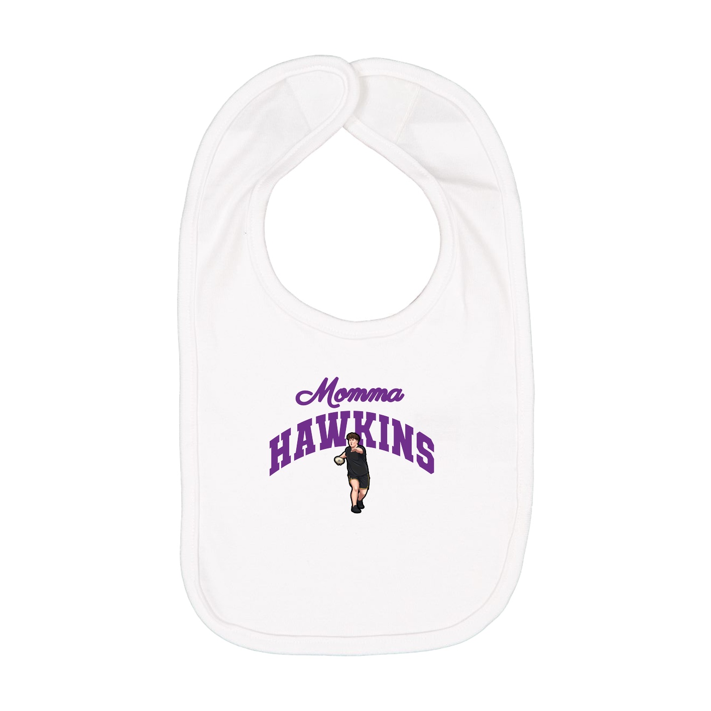 Infant Bib — Mothers Day Arch in White