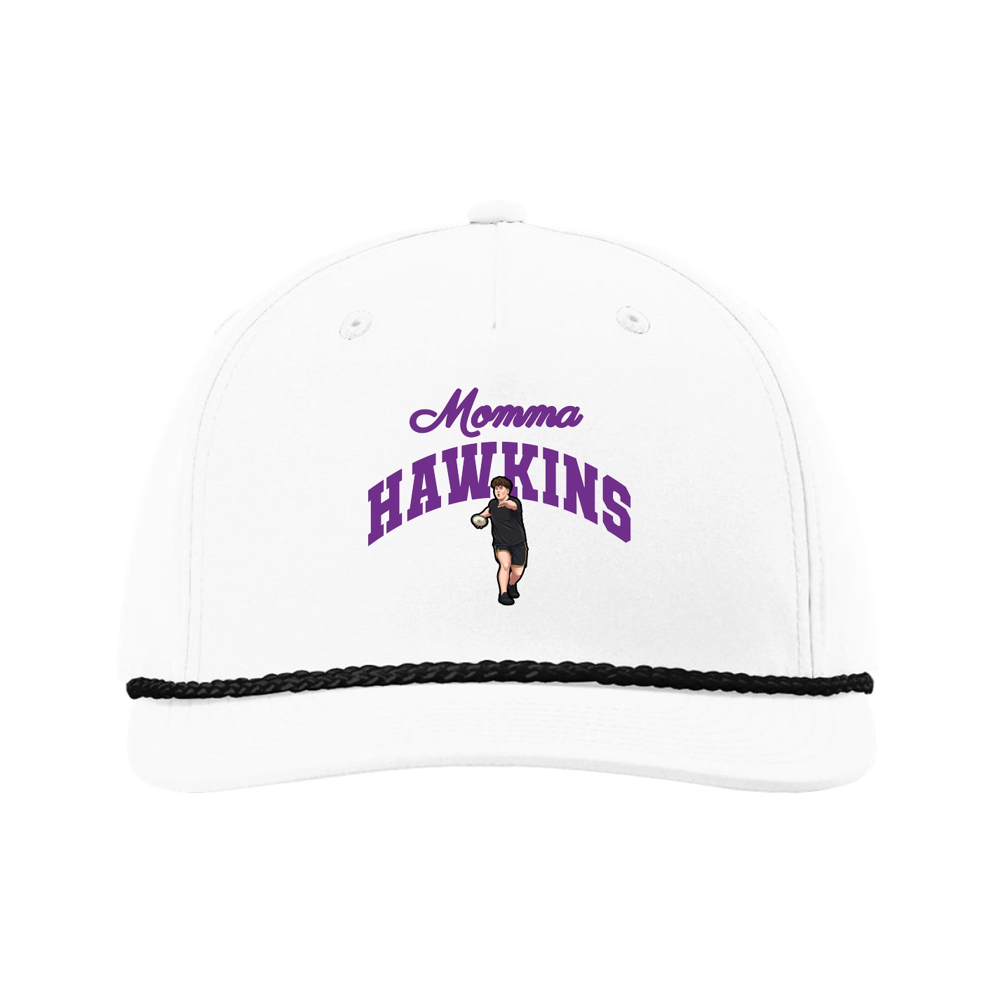 Five-Panel Classic Rope Cap — Mothers Day Arch in White