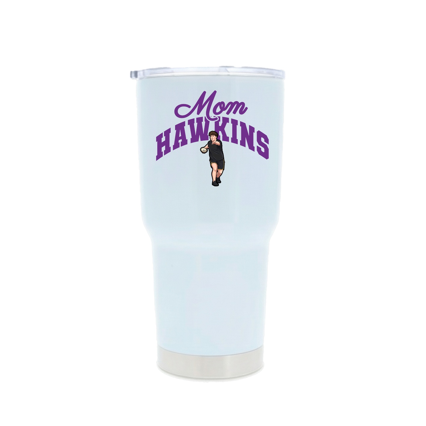 30oz Stainless Steel Tumbler — Mothers Day Arch in White