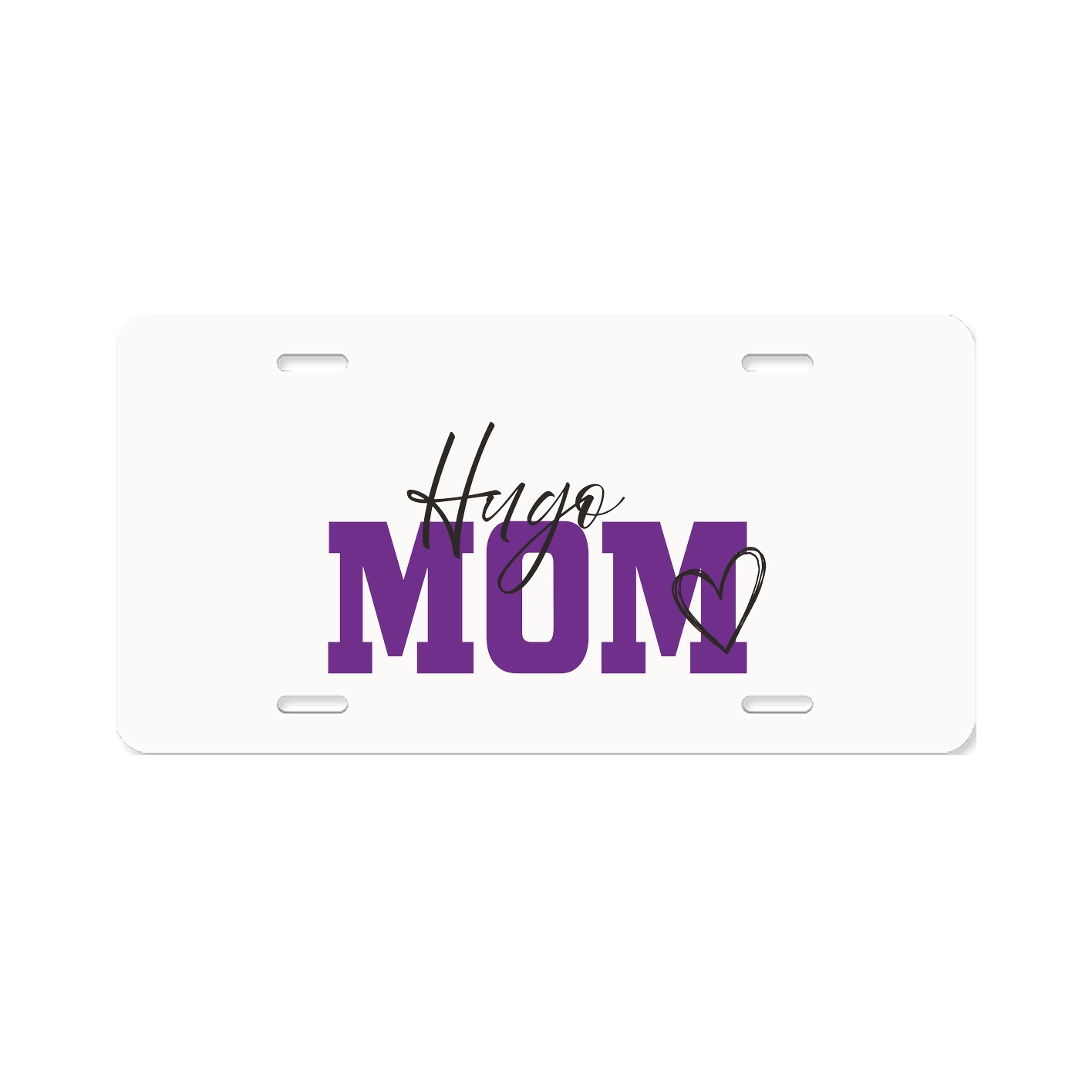 License Plate — Mothers Day Script in Classic