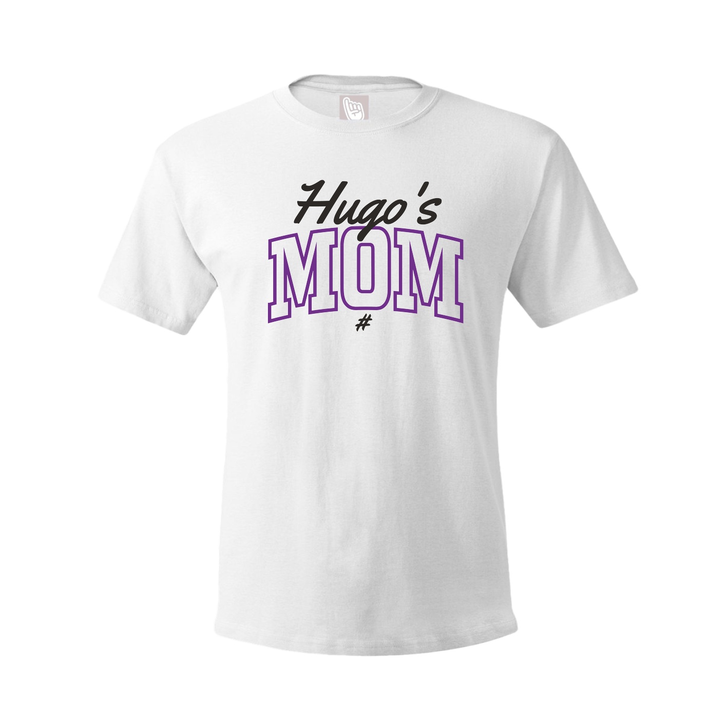 Youth Tee — Mothers Day Arch Script in White
