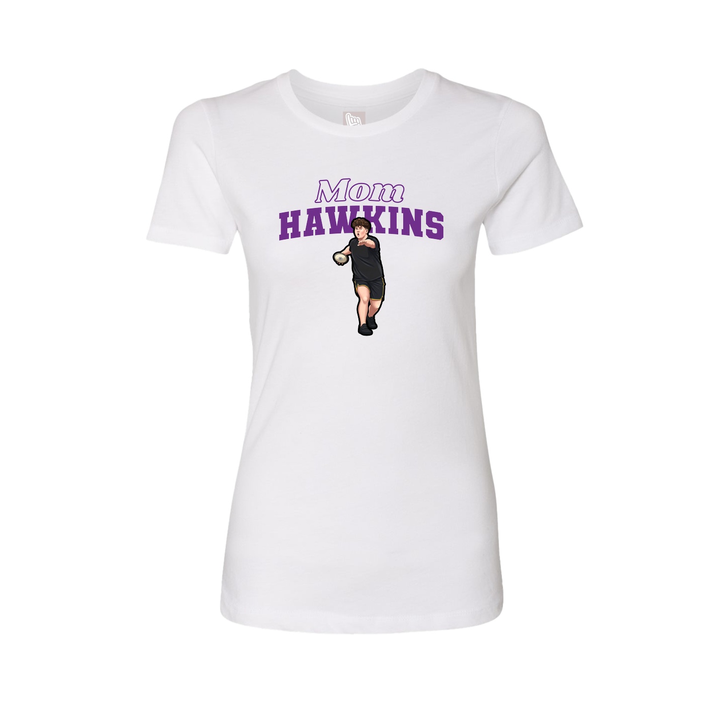 Womens Tee — Mothers Day Block in White