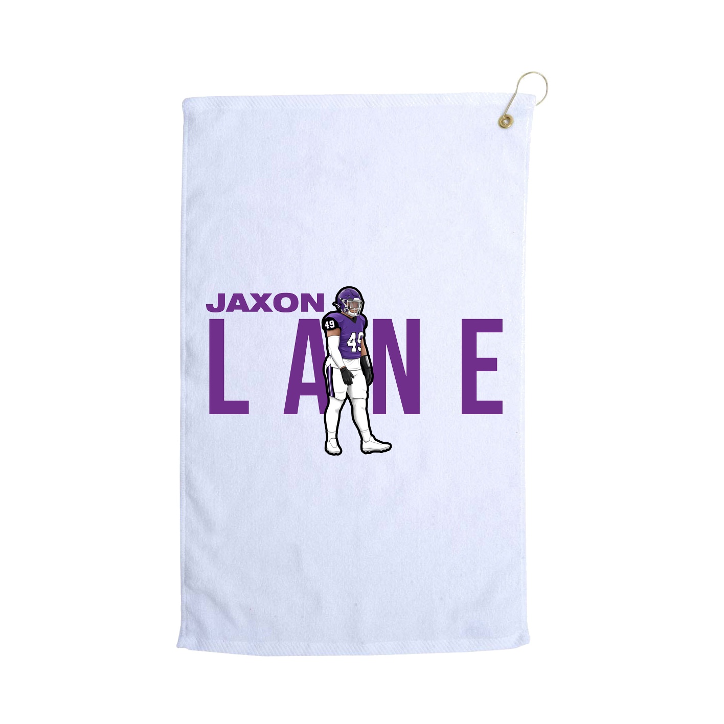 Golf Towel — Player Name in White