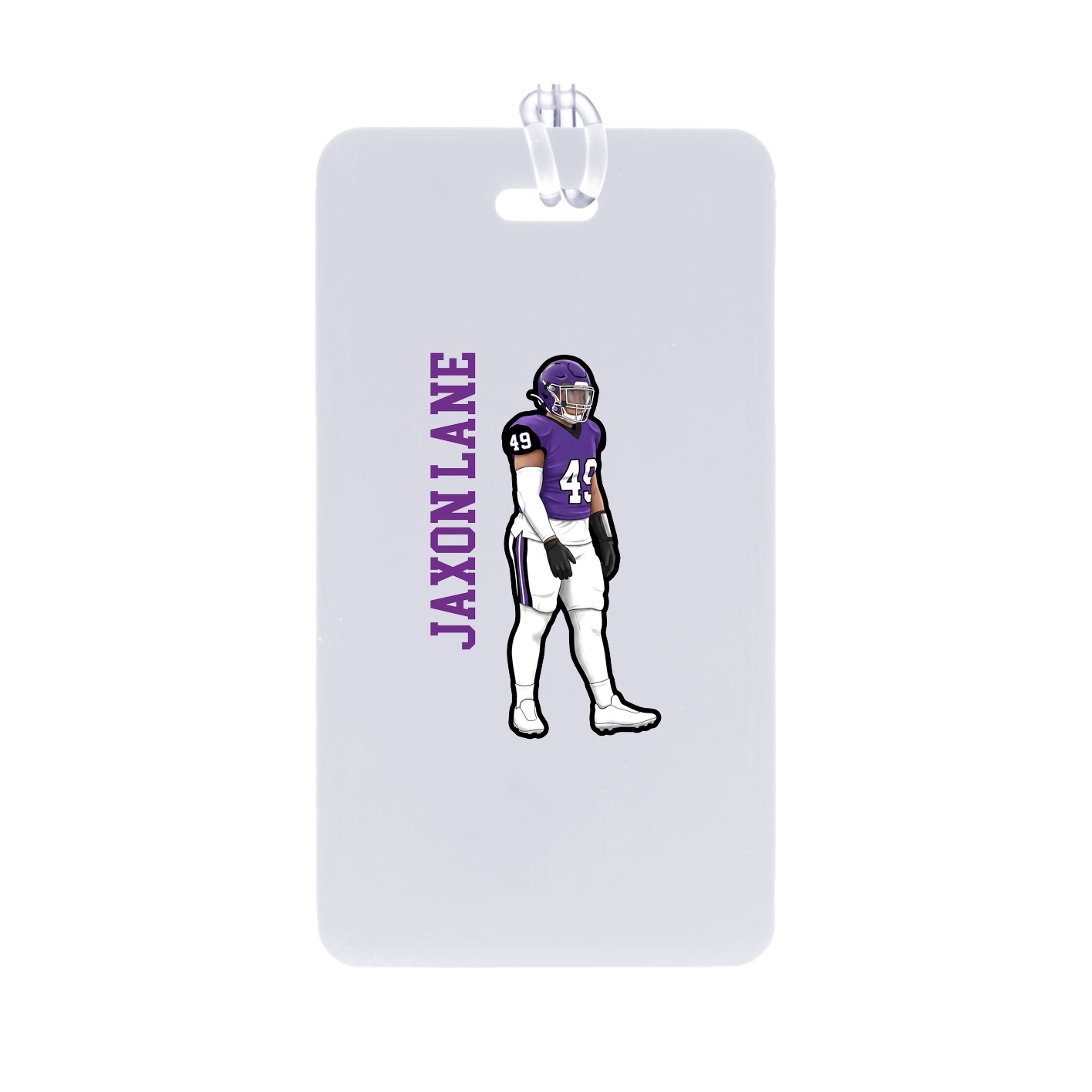 Bag Tag — Name Vertical in Classic