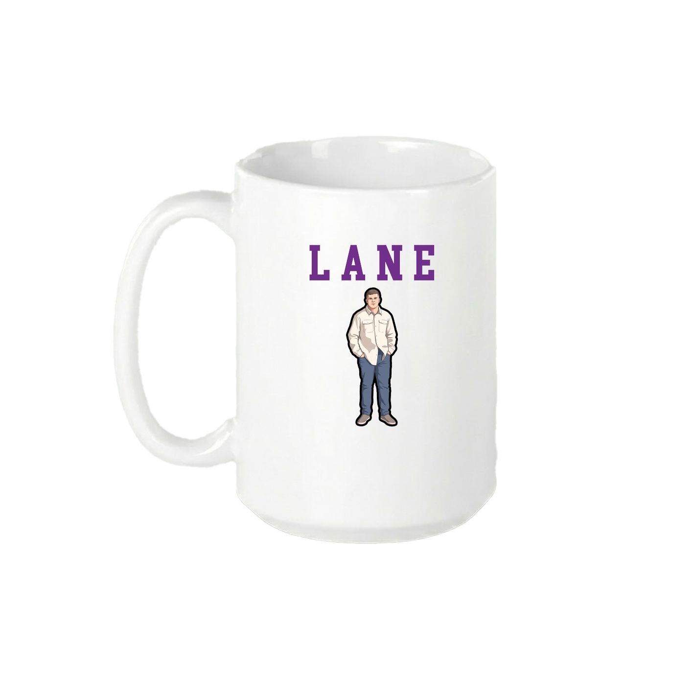 15oz Coffee Mug — Shirsey in White