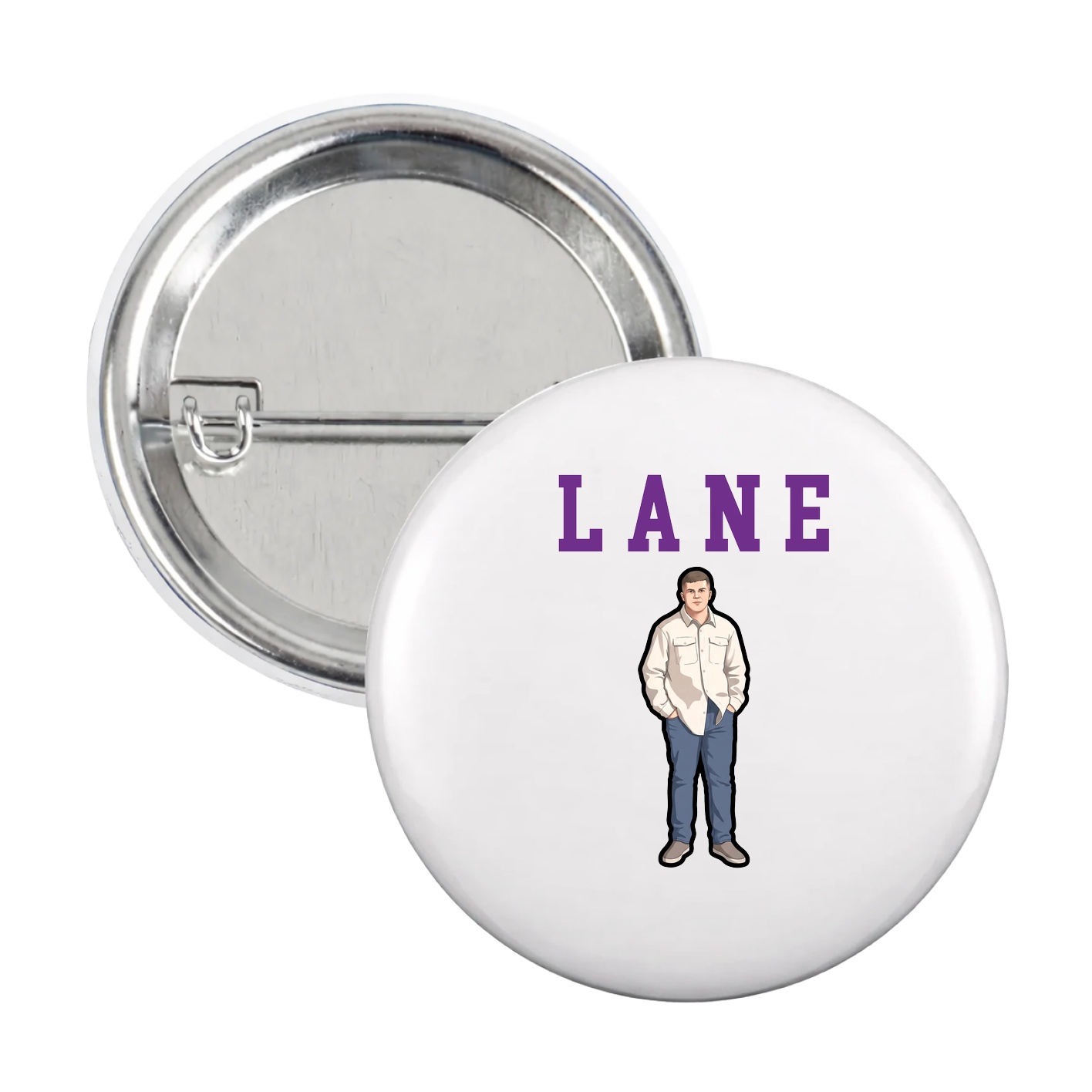 Game Day Button — Shirsey in White