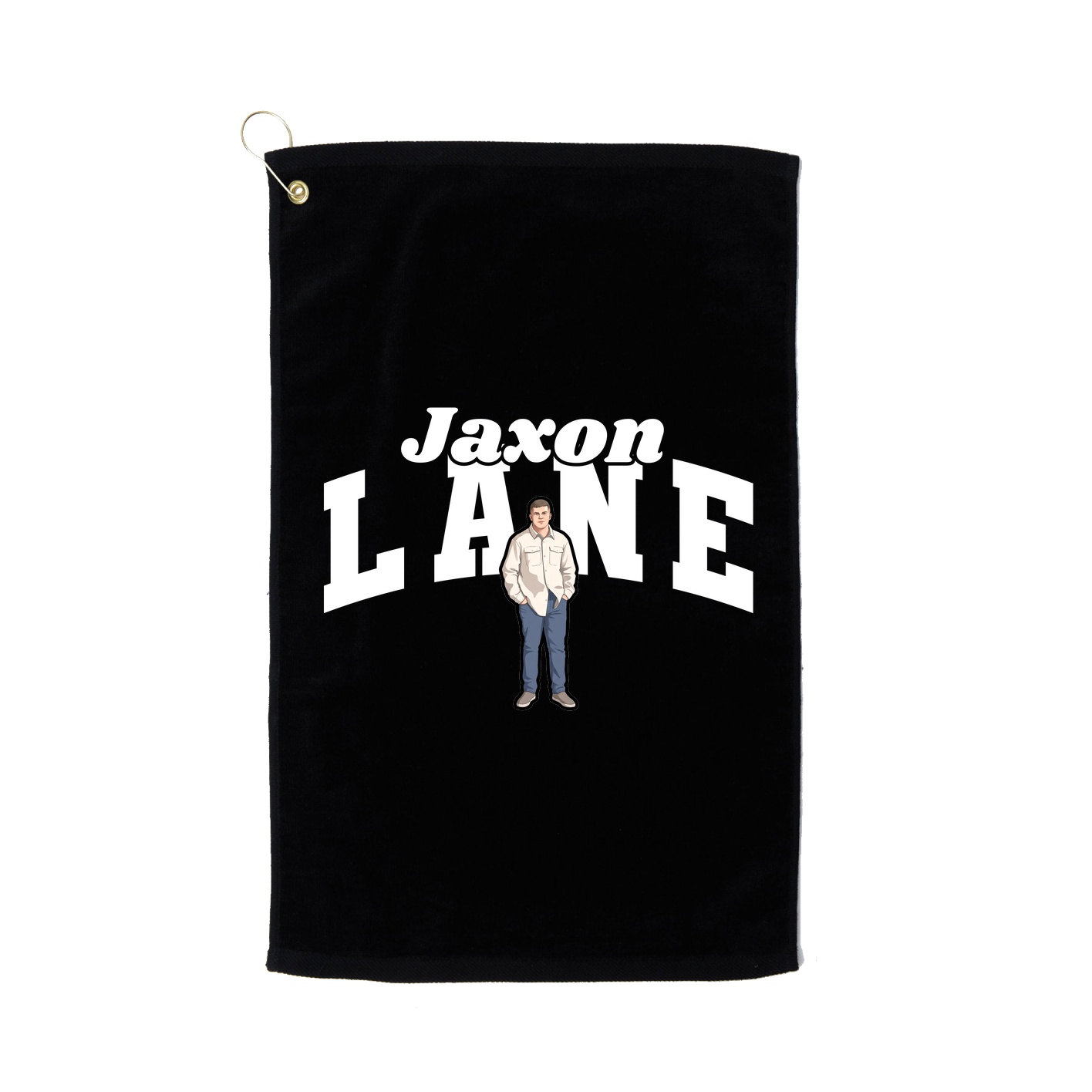 Golf Towel — Signature Arch in Black