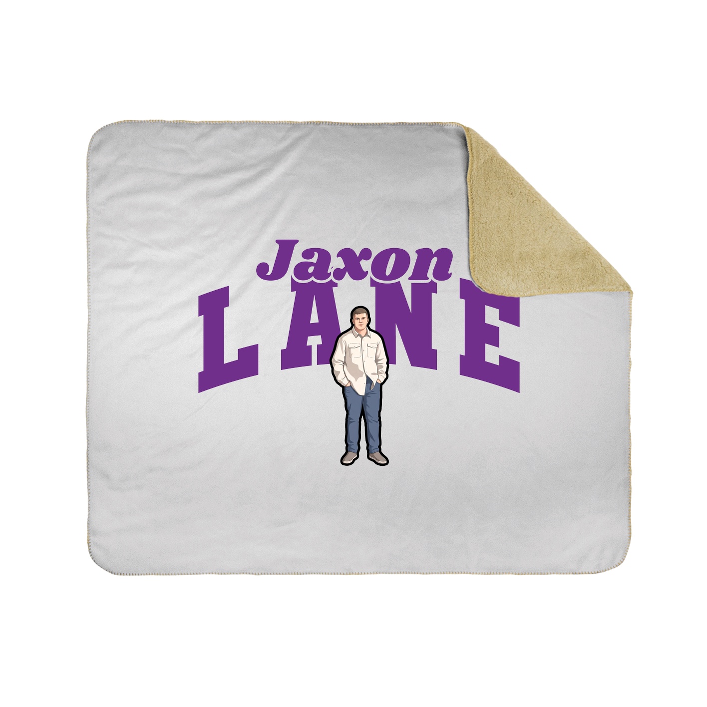 Throw Blanket — Signature Arch in White