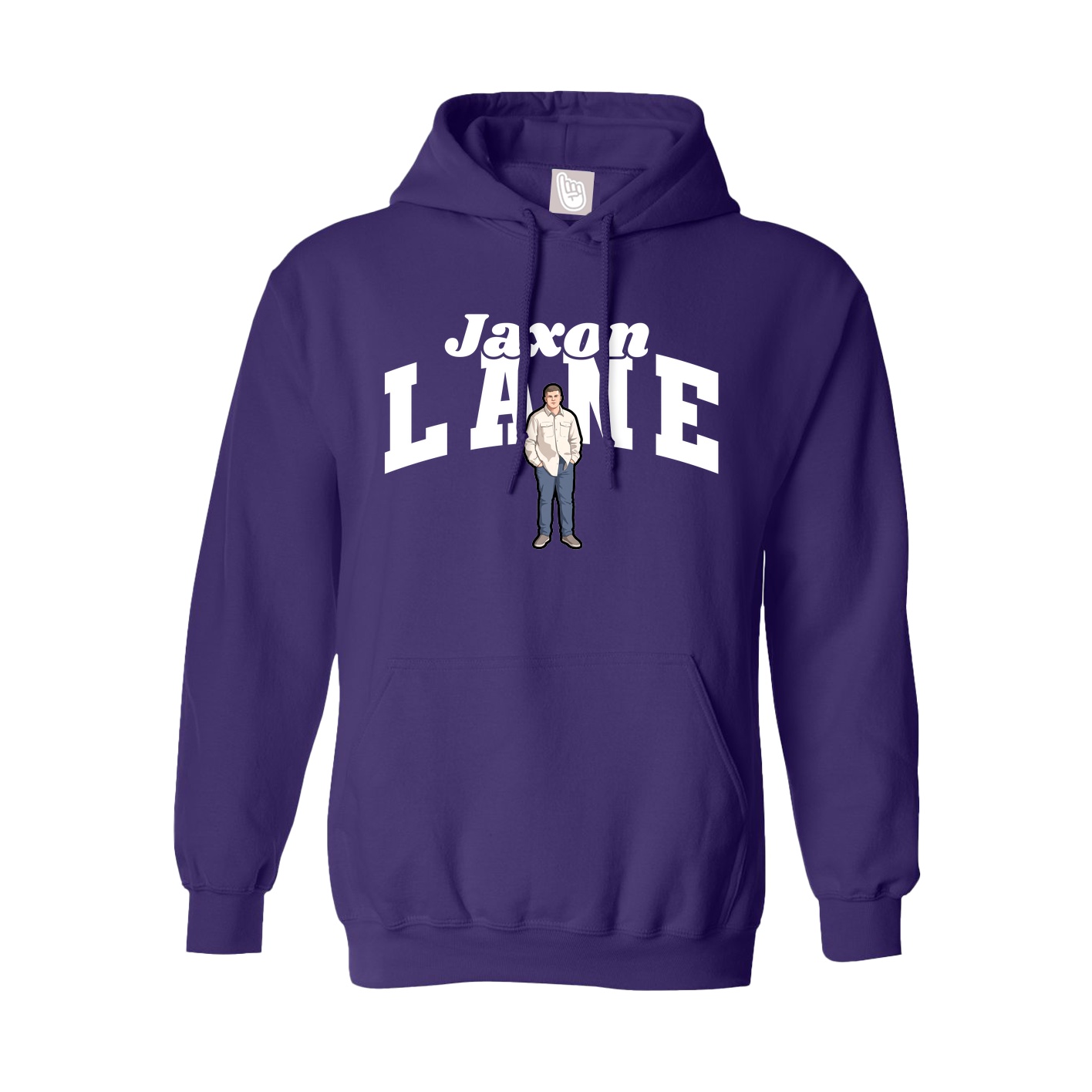 Hoodie — Signature Arch in Purple