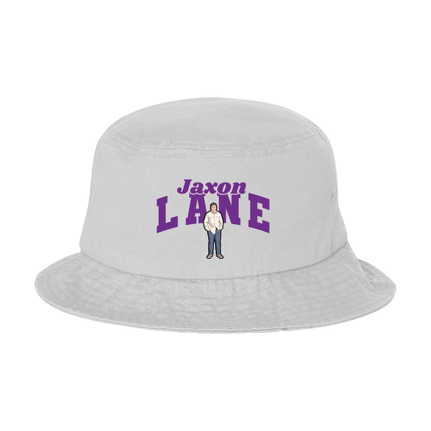 Bucket Cap — Signature Arch in White
