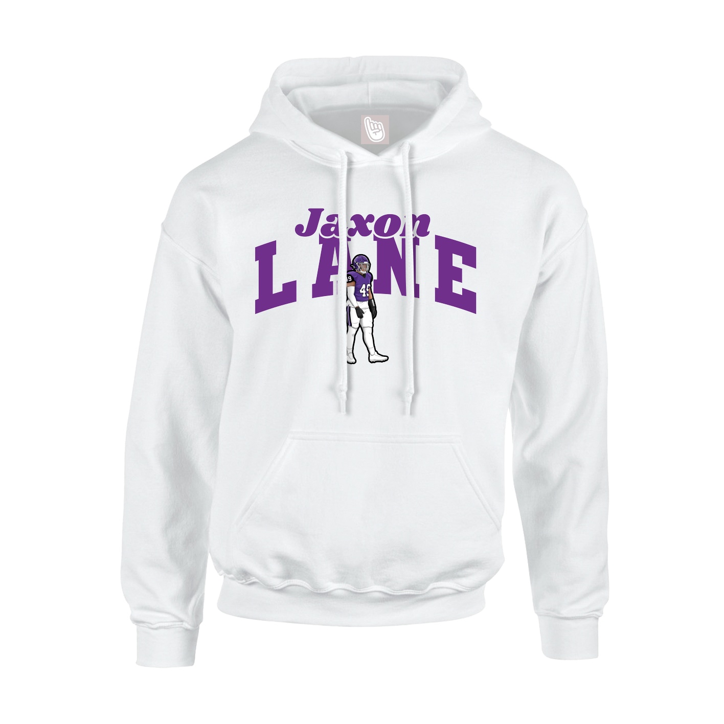 Hoodie — Signature Arch in White
