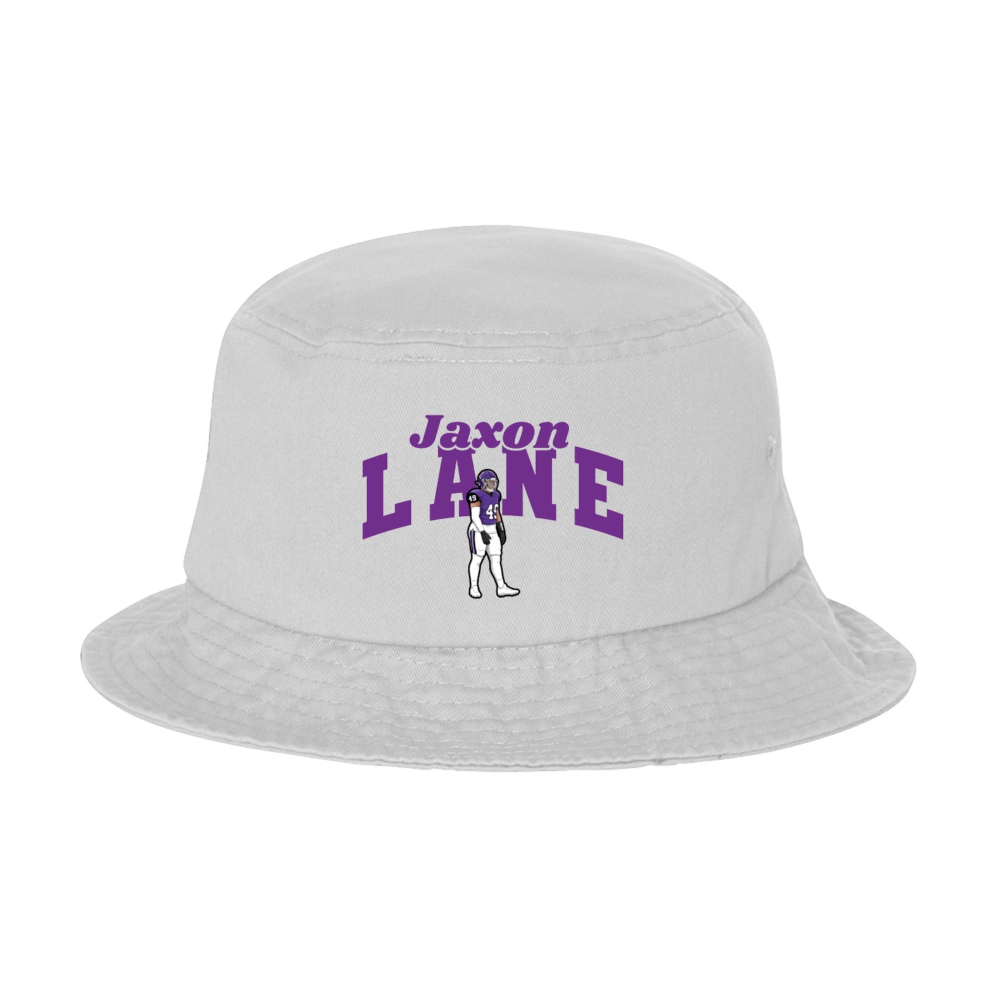 Bucket Cap — Signature Arch in White