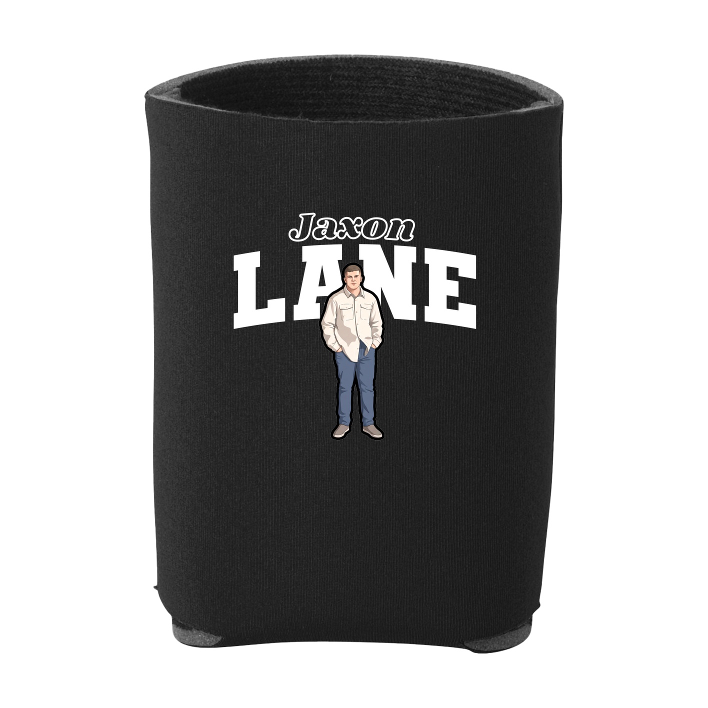 Can Holder — Name Arch in Black