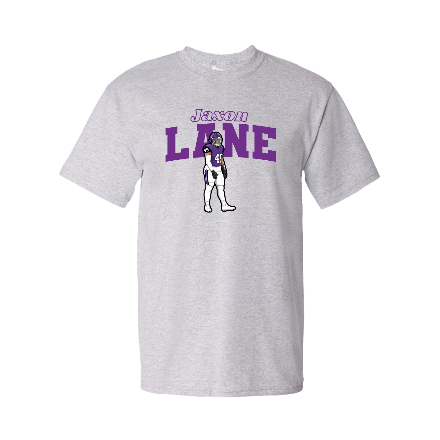 Youth Tee — Name Arch in Grey