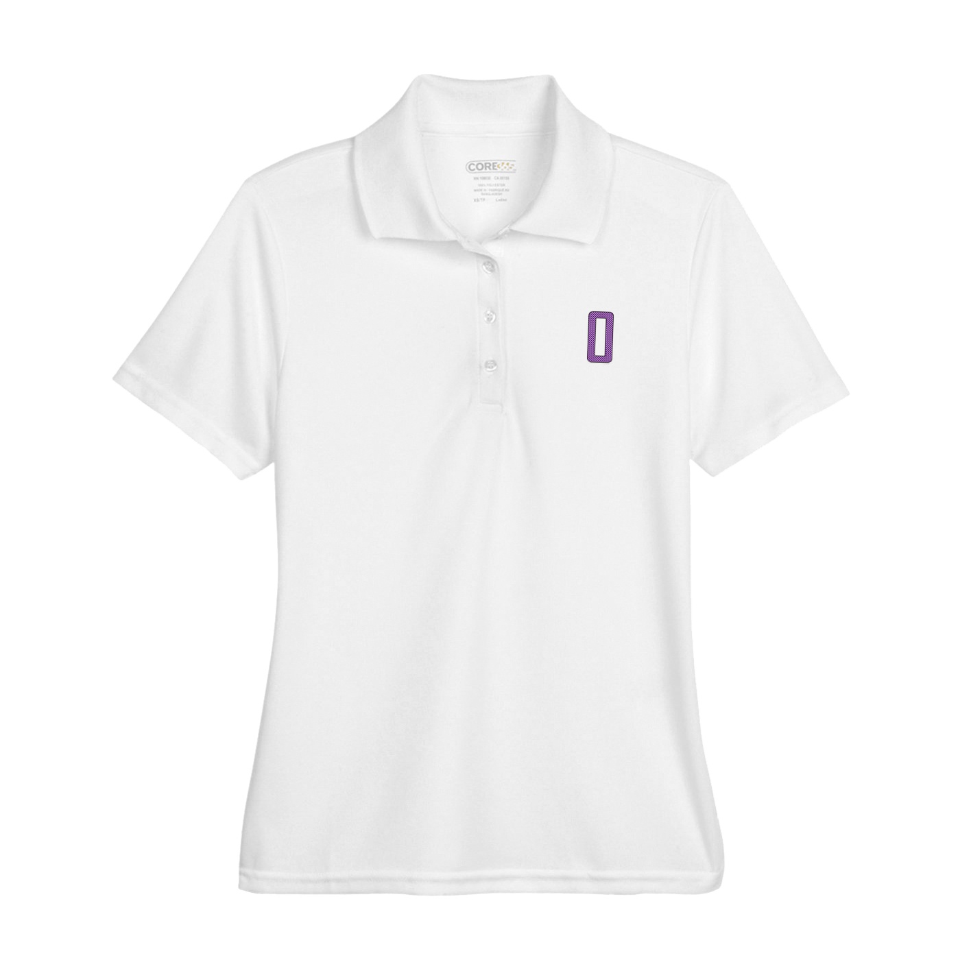 Womens Performance Polo — Front Shirsy in White