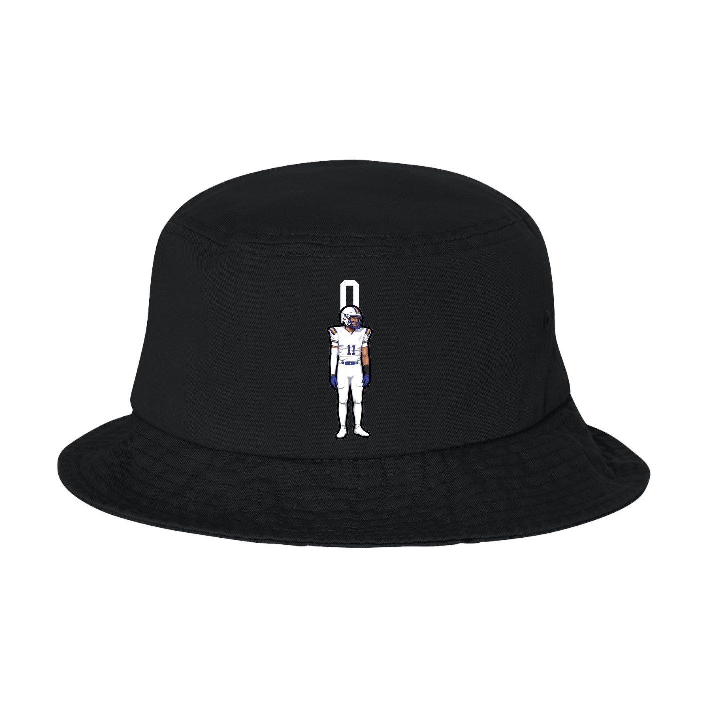 Bucket Cap — Number Top in Black