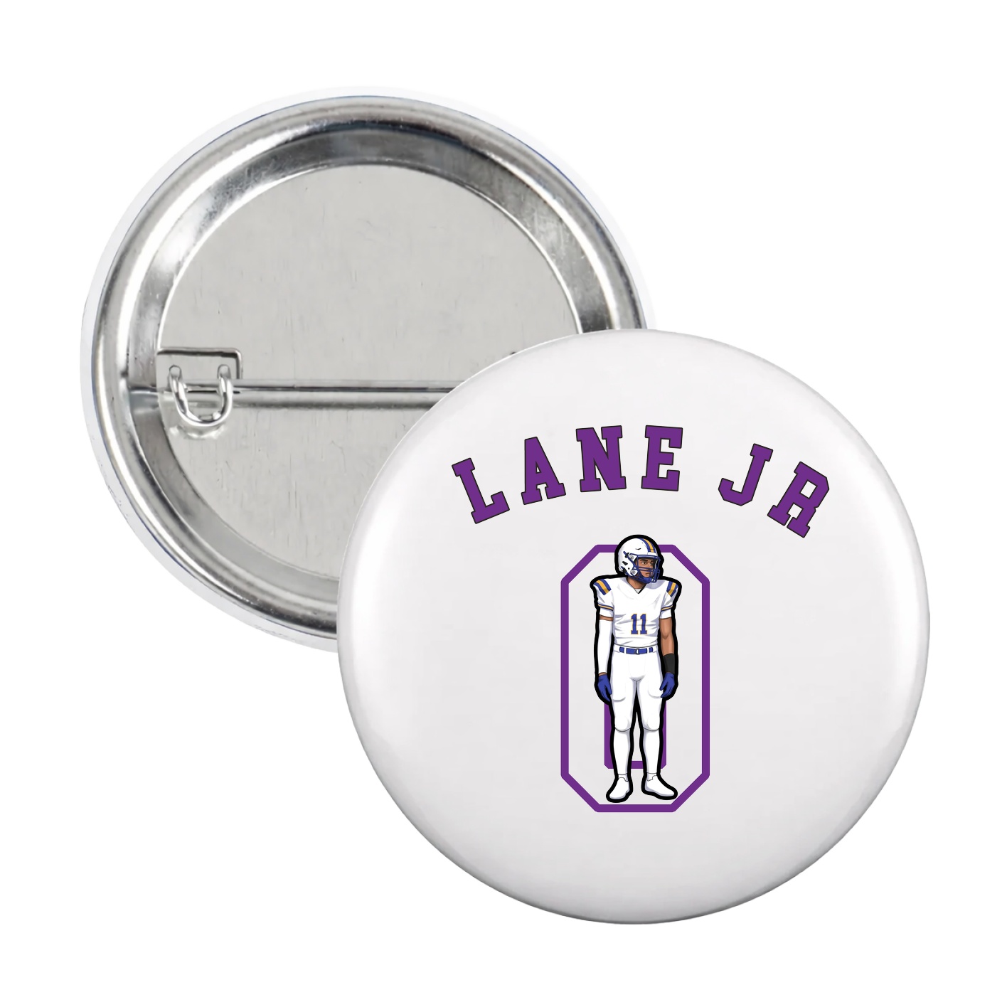 Game Day Button — Shirsey Arch in White