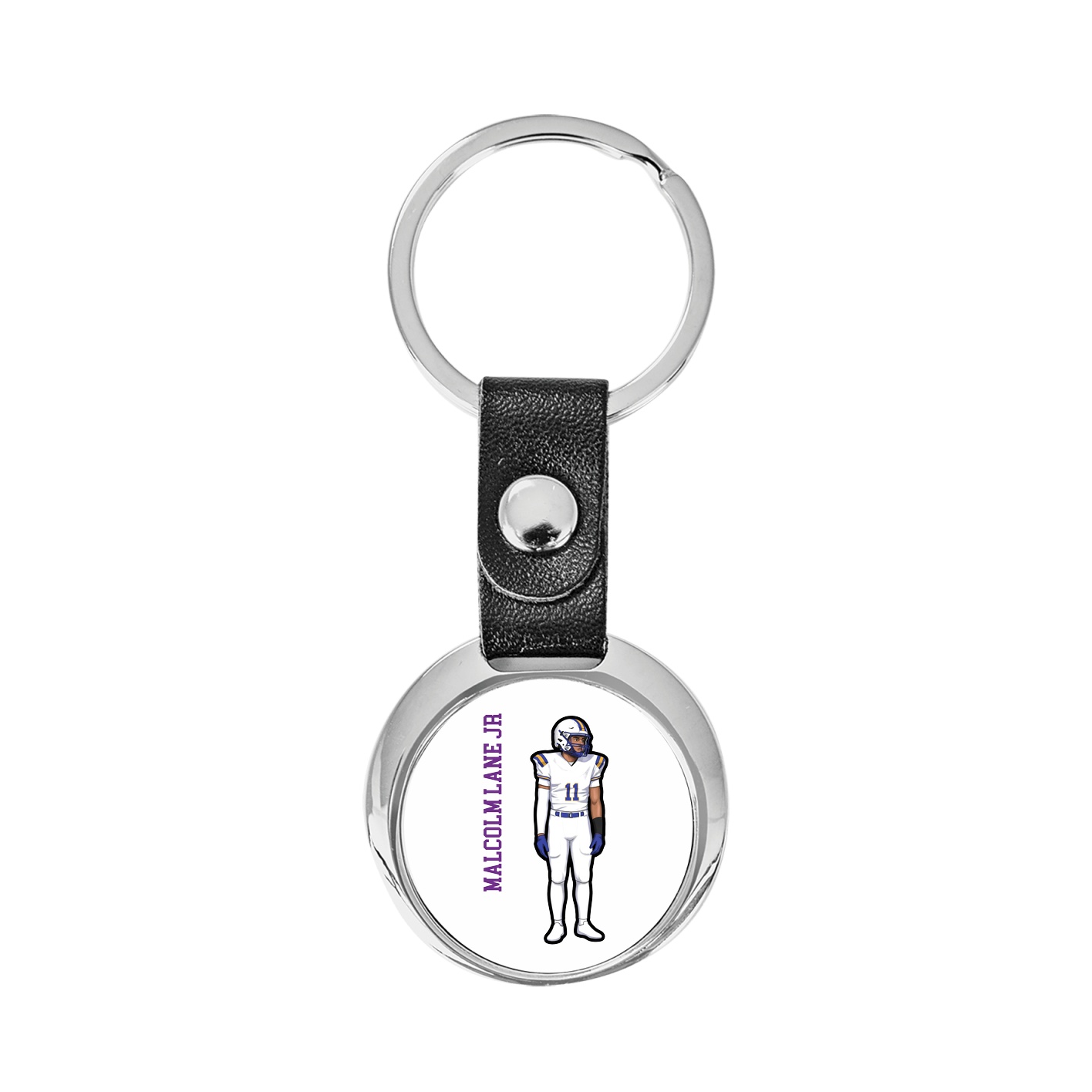 Key Chain — Name Vertical in Classic