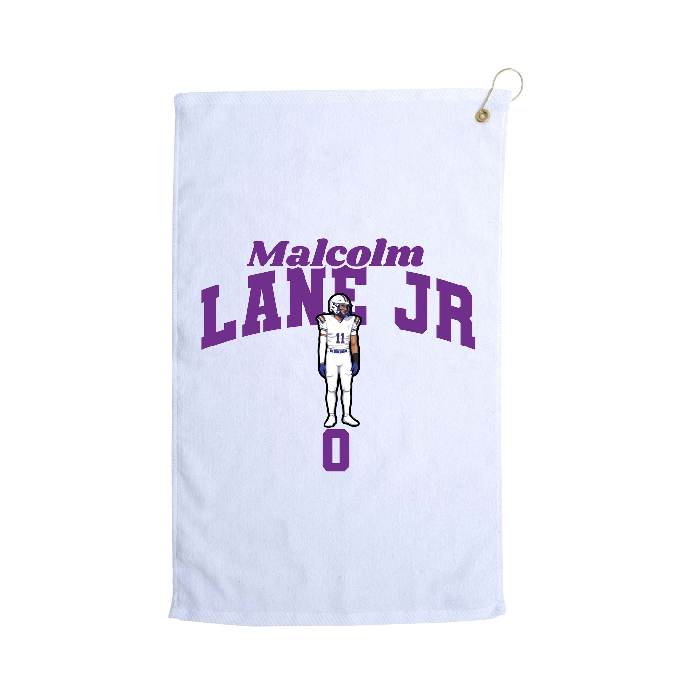 Golf Towel — Signature Arch in White