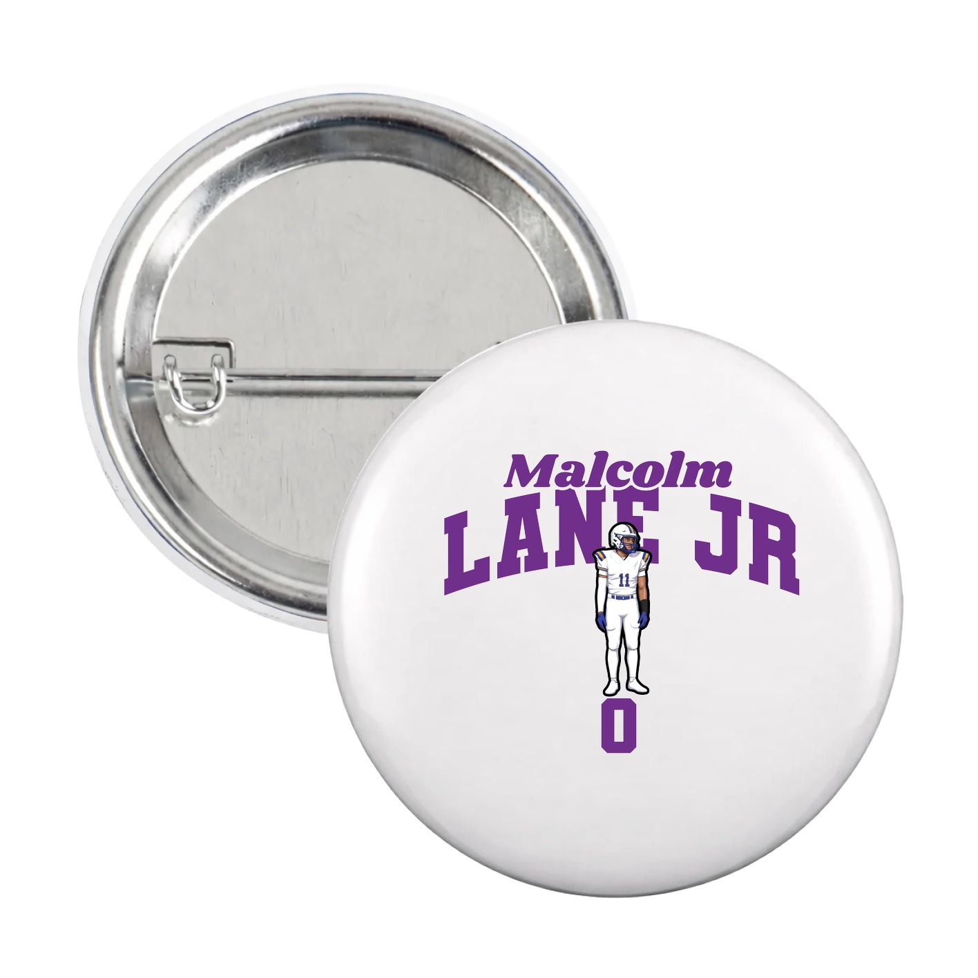 Game Day Button — Signature Arch in White