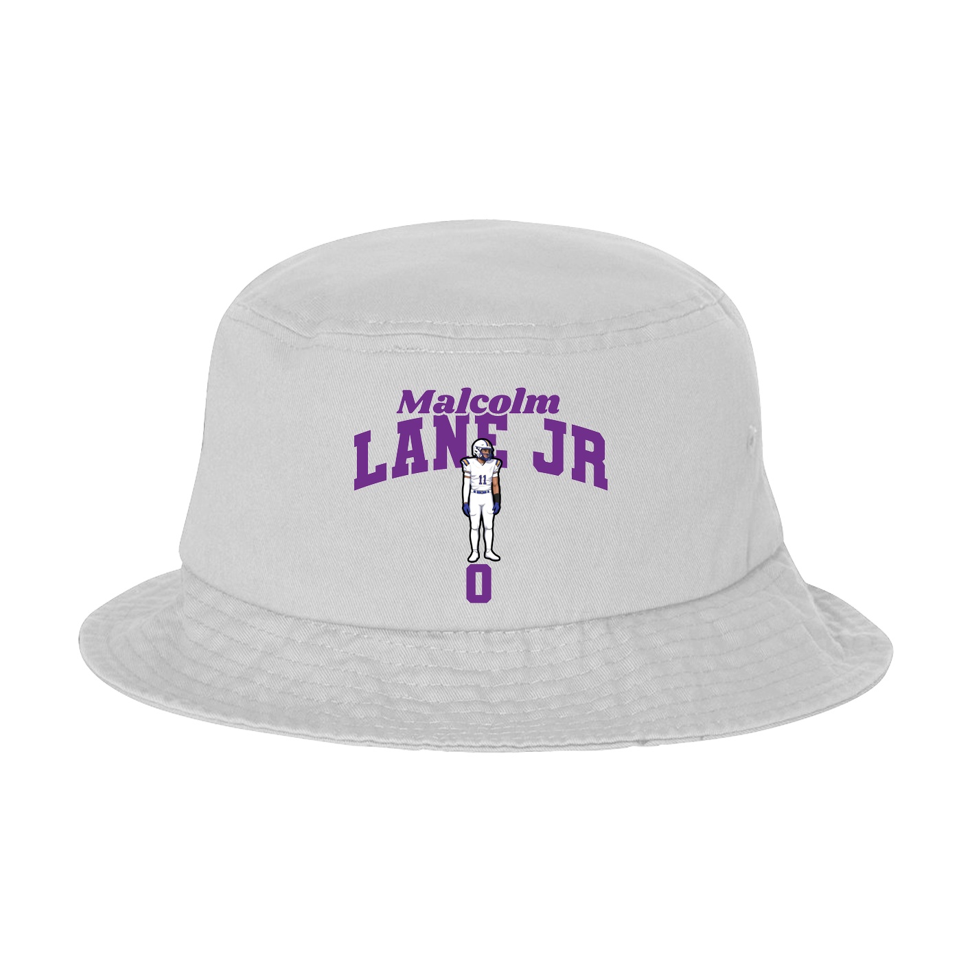 Bucket Cap — Signature Arch in White