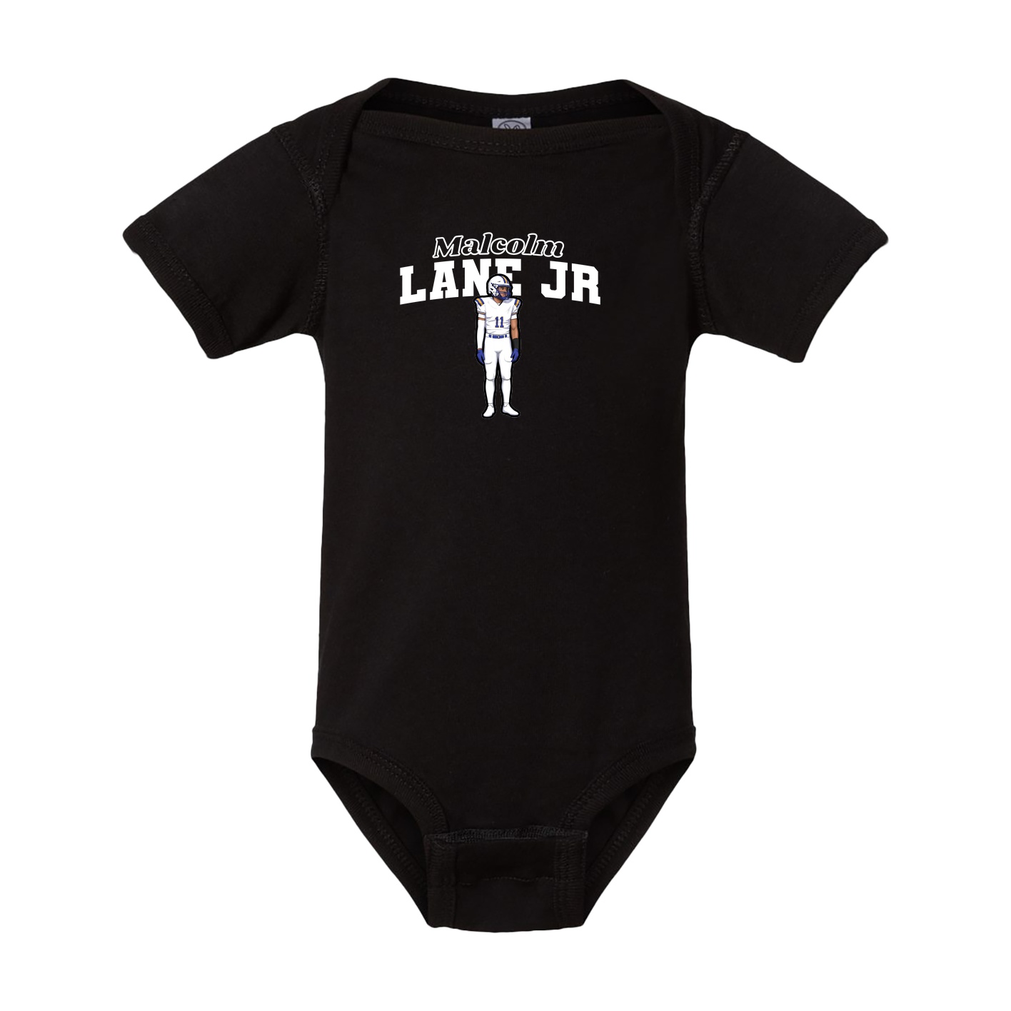 Baby Onesie — Name Arch in Black