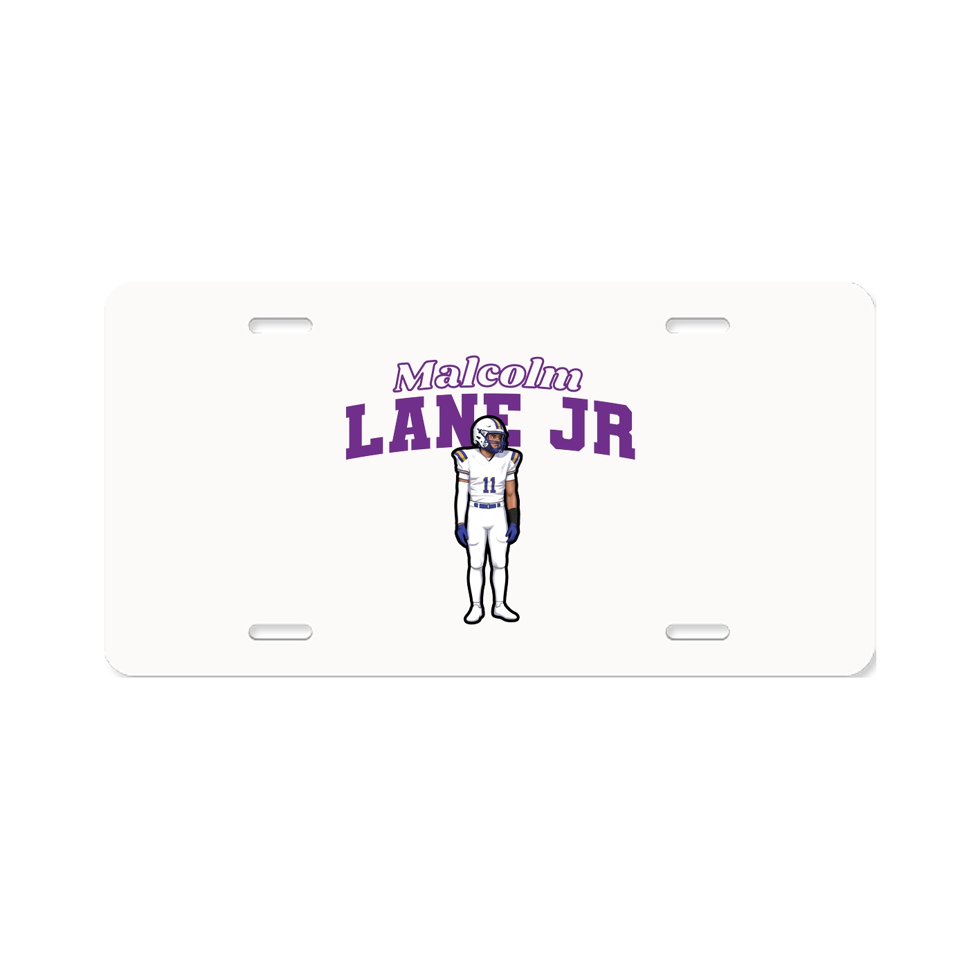 License Plate — Name Arch in Classic