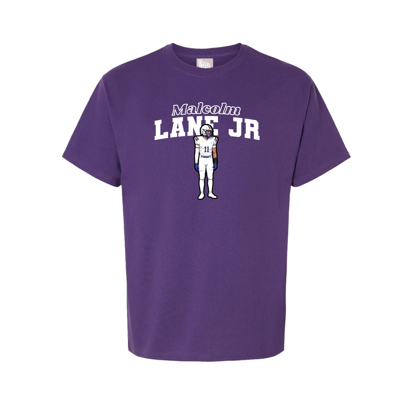 Youth Tee — Name Arch in Purple