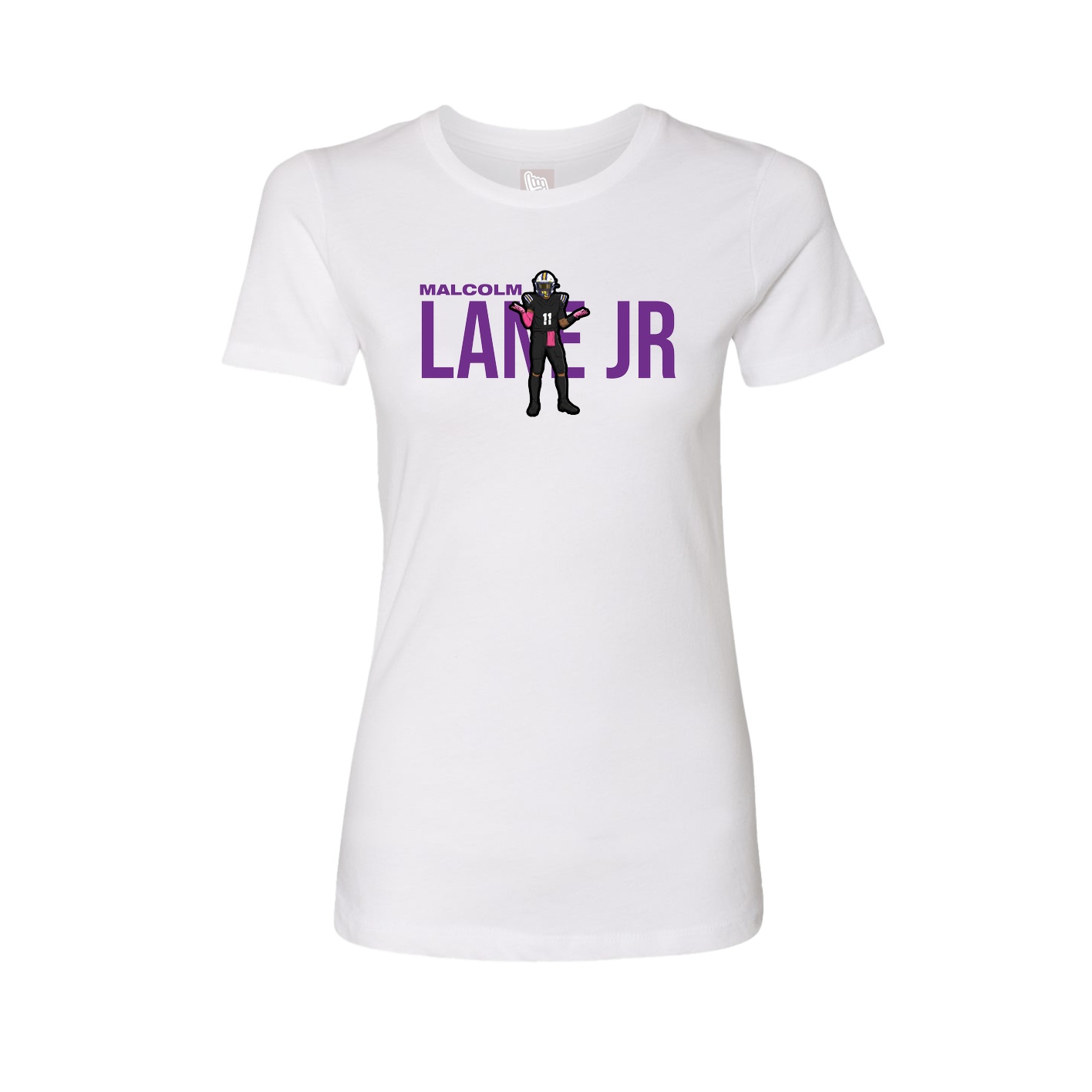 Womens Tee — Player Name in White